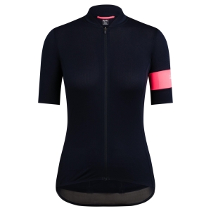 Rapha Classic Flyweight Cycling Jersey Dark Navy/High-Vis Pink | 38954FAWY