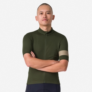 Rapha Classic Jersey II Deep Olive Green/Olive Green | 65738CYFI