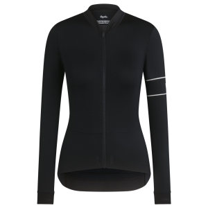 Rapha Pro Team Long Sleeve Thermal Jersey Black/White | 24135AGBC