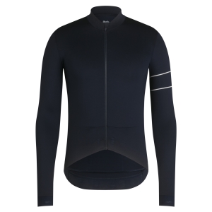 Rapha Pro Team Long Sleeve Thermal Jersey Dark Navy/White | 76309GUFR