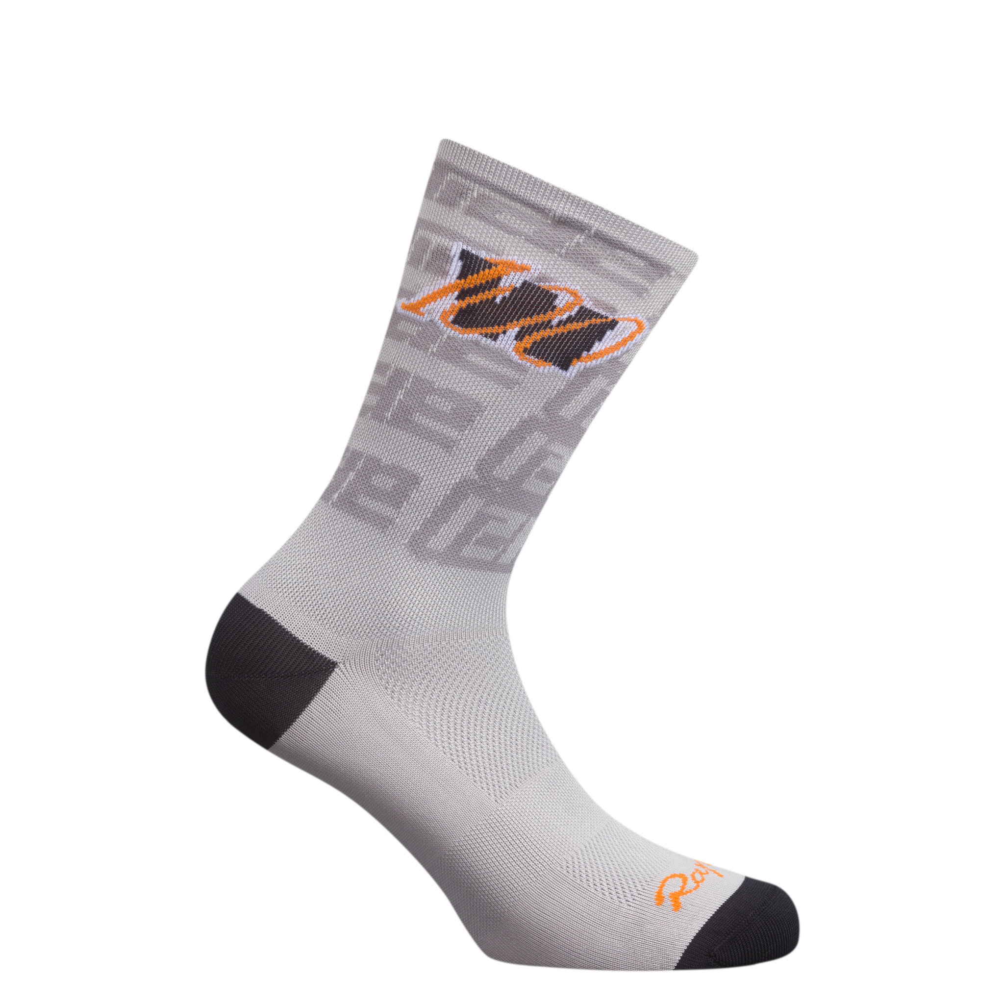 Rapha 100 Socks Light Grey/Bold Orange | 43629FJIZ