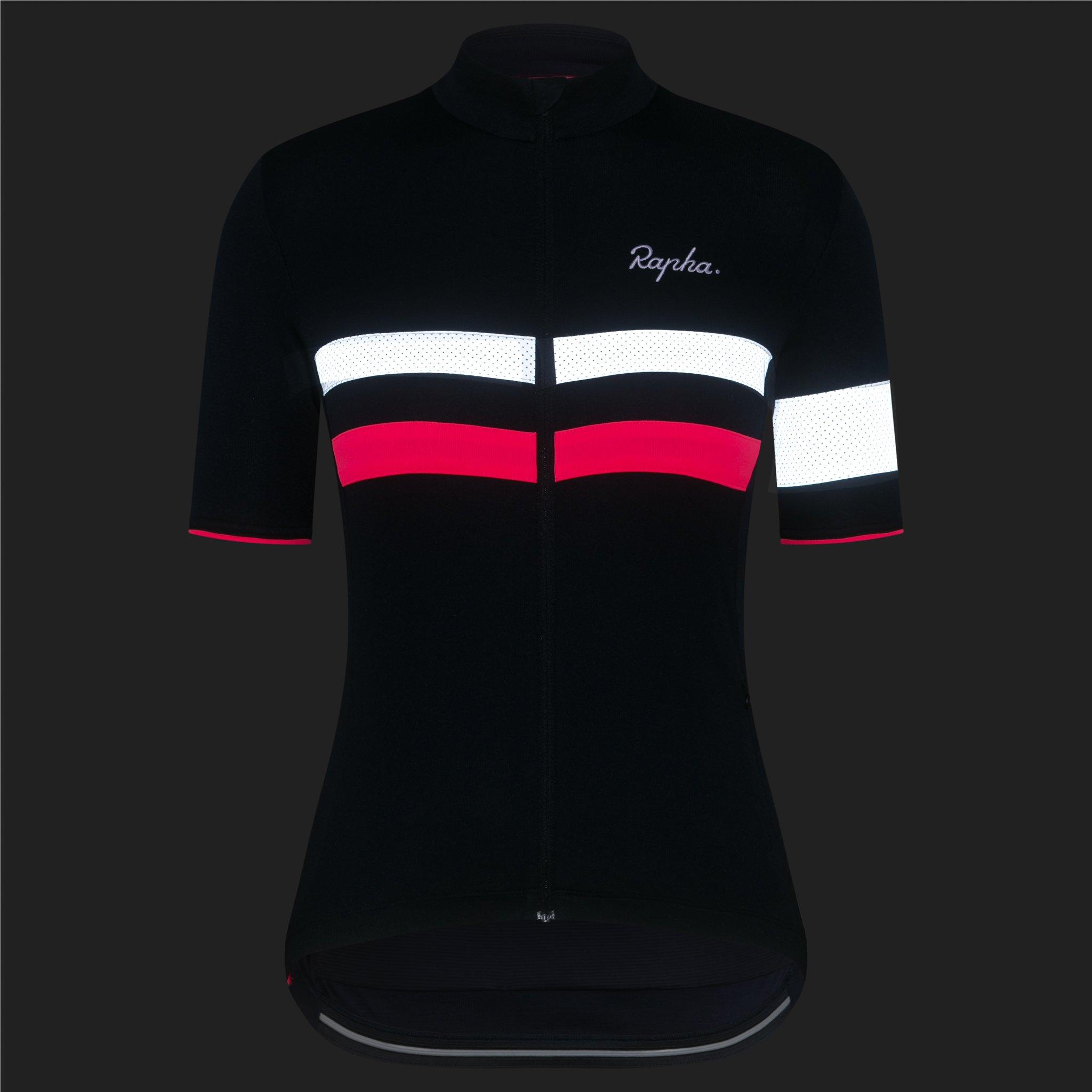 Rapha Brevet Cycling Jersey II UK Dark Navy/High-Vis Pink | 31867PXAU