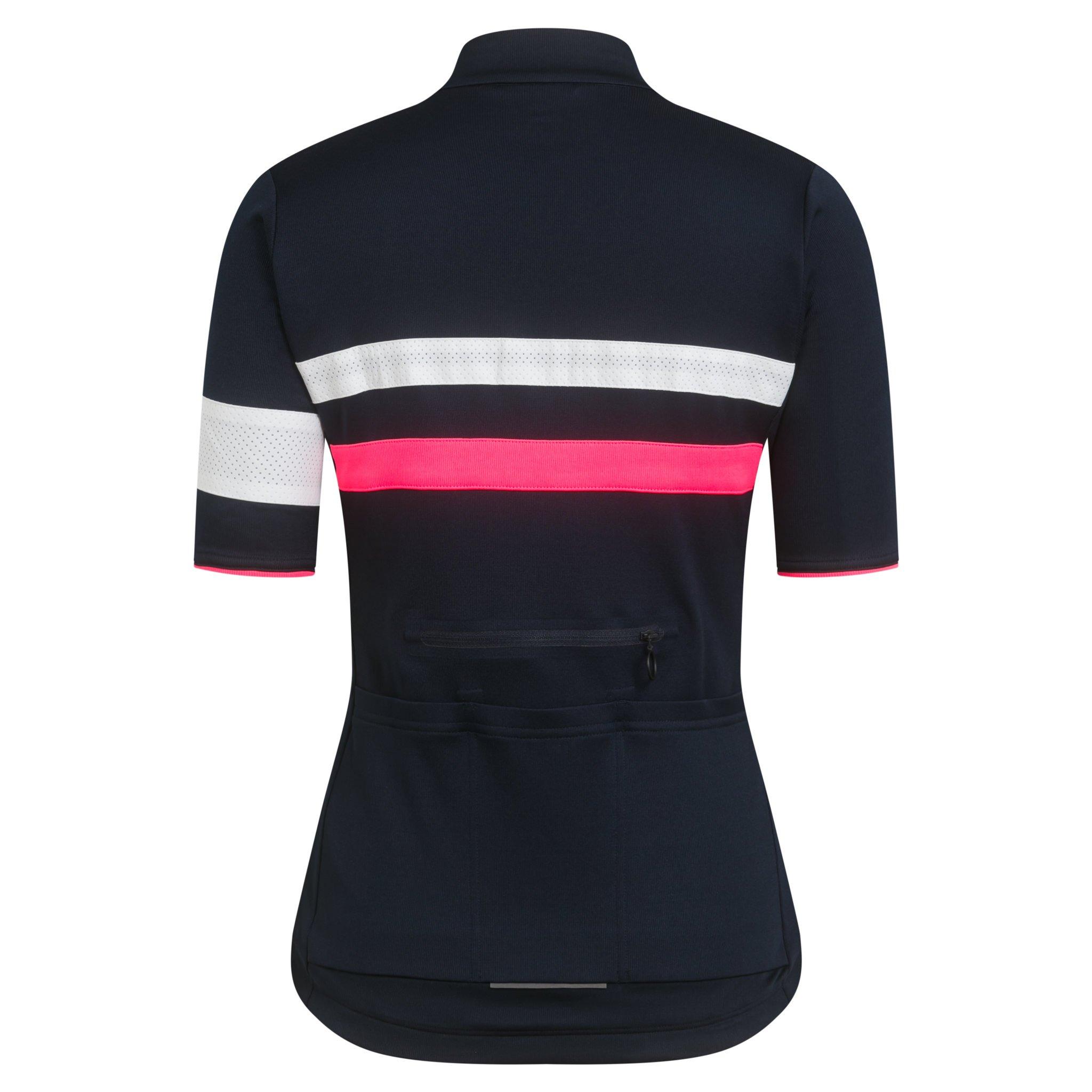 Rapha Brevet Cycling Jersey II UK Dark Navy/High-Vis Pink | 31867PXAU