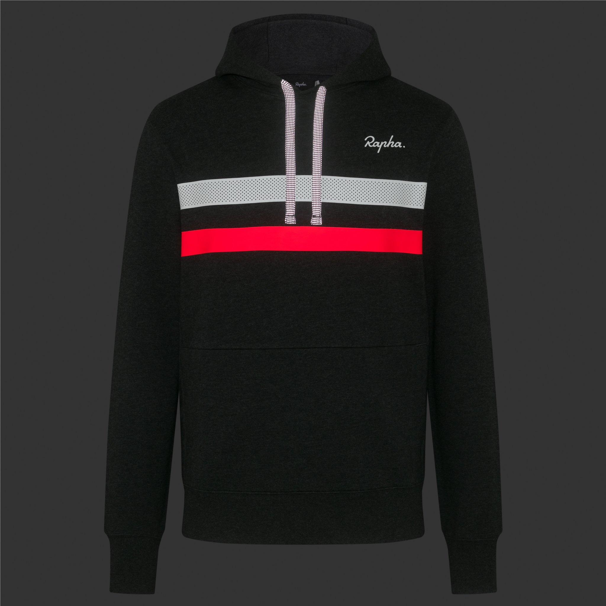 Rapha Brevet Hoodie Grey/White/High-Vis Pink | 58960DHCG