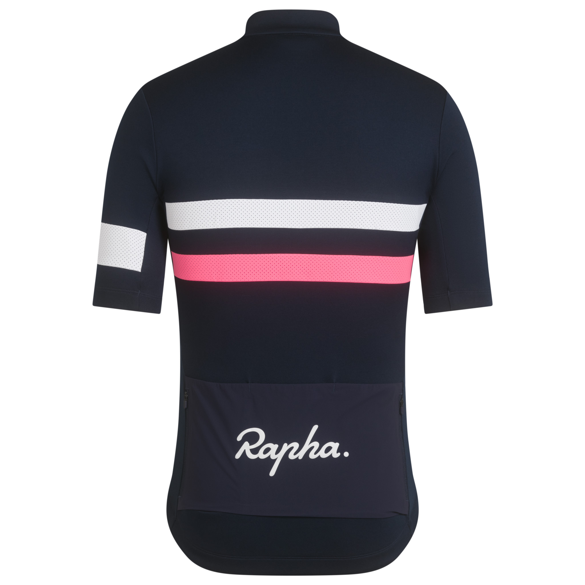 Rapha Brevet Jersey Dark Navy/High-Vis Pink/White | 17452YZMK