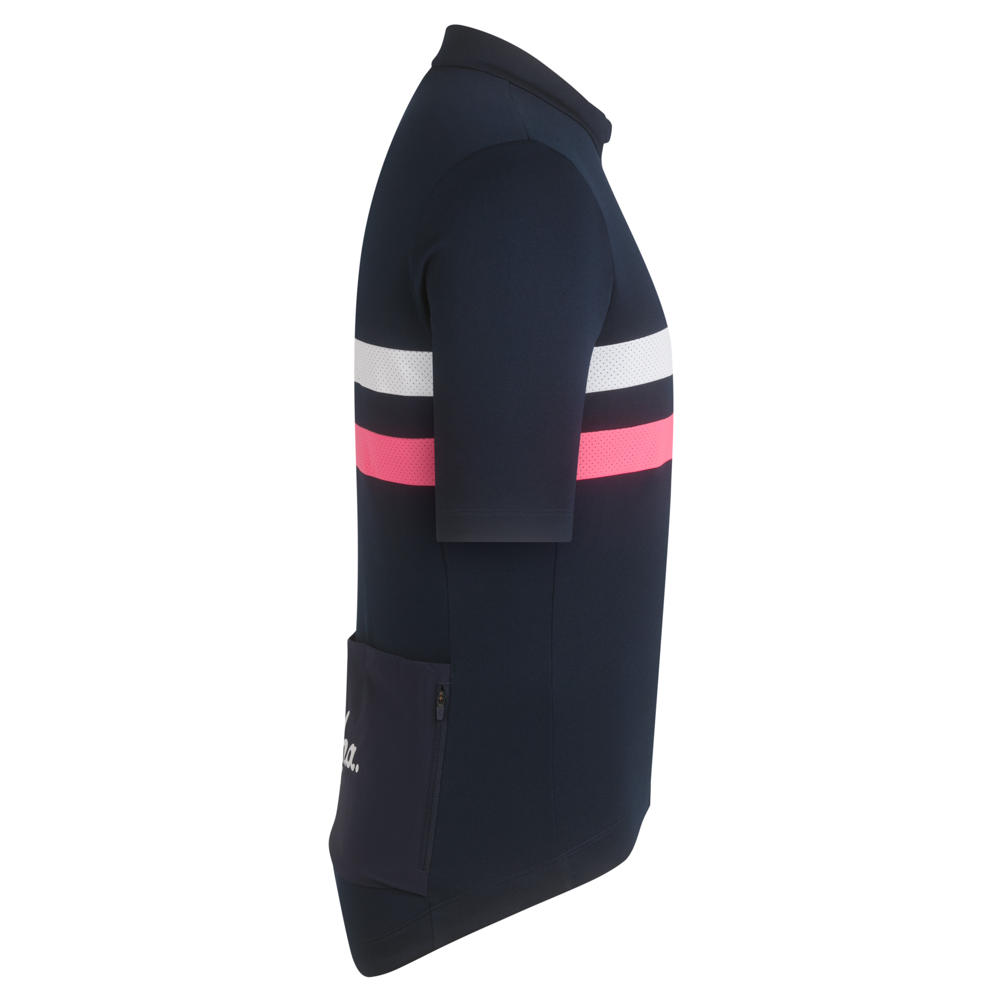 Rapha Brevet Jersey Dark Navy/High-Vis Pink/White | 17452YZMK