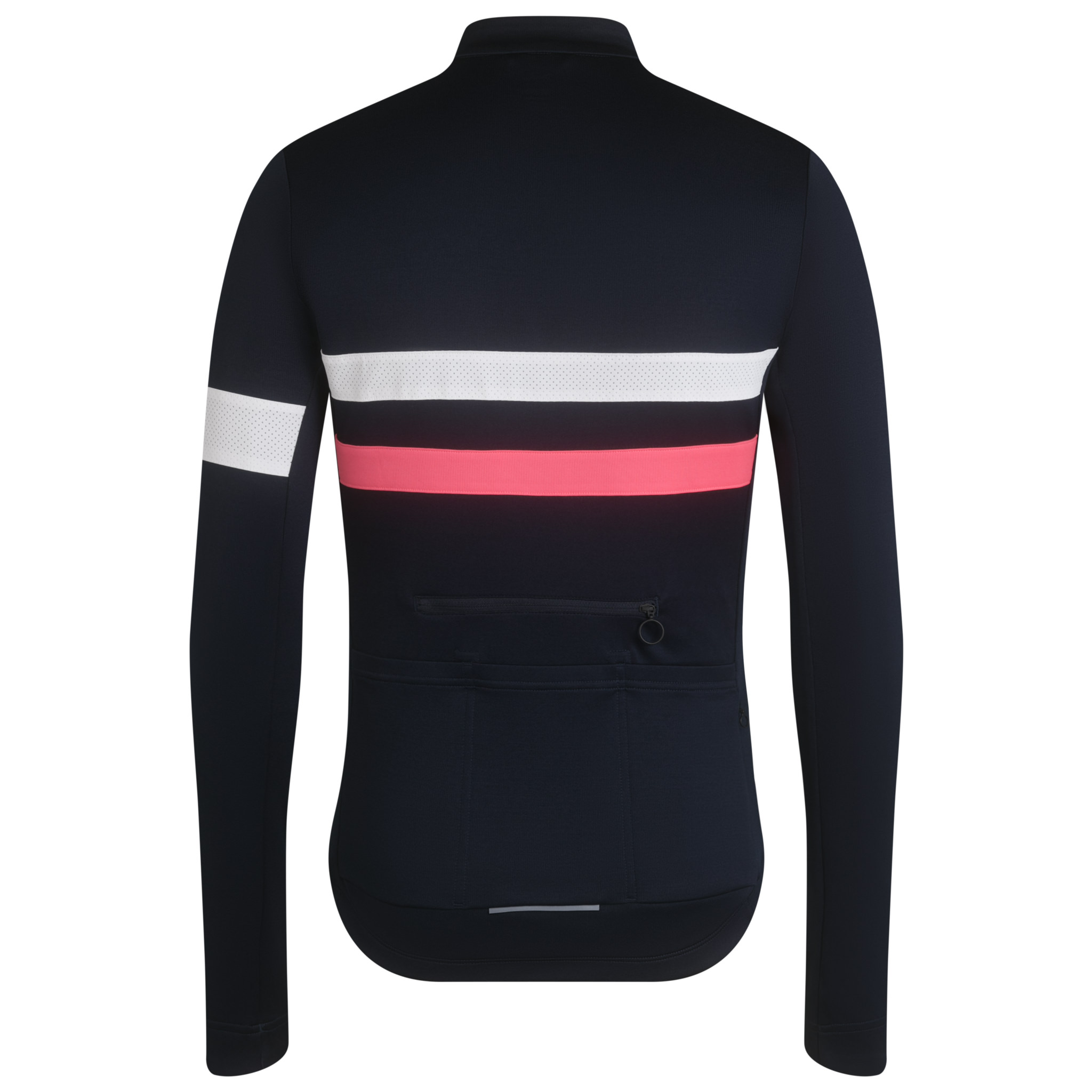 Rapha Brevet Long Sleeve Jersey Dark Navy/High-Vis Pink/White | 71069MRIO