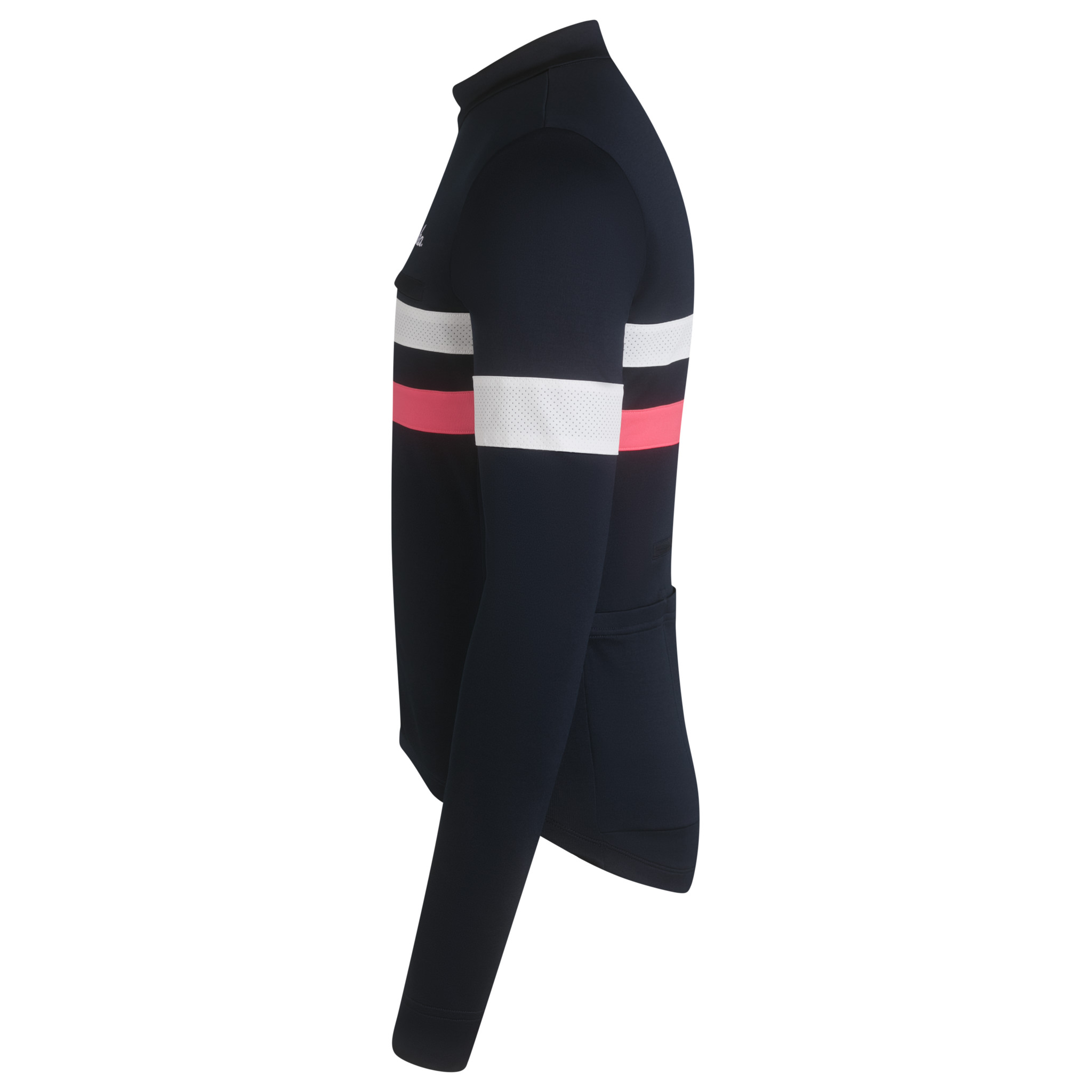 Rapha Brevet Long Sleeve Jersey Dark Navy/High-Vis Pink/White | 71069MRIO