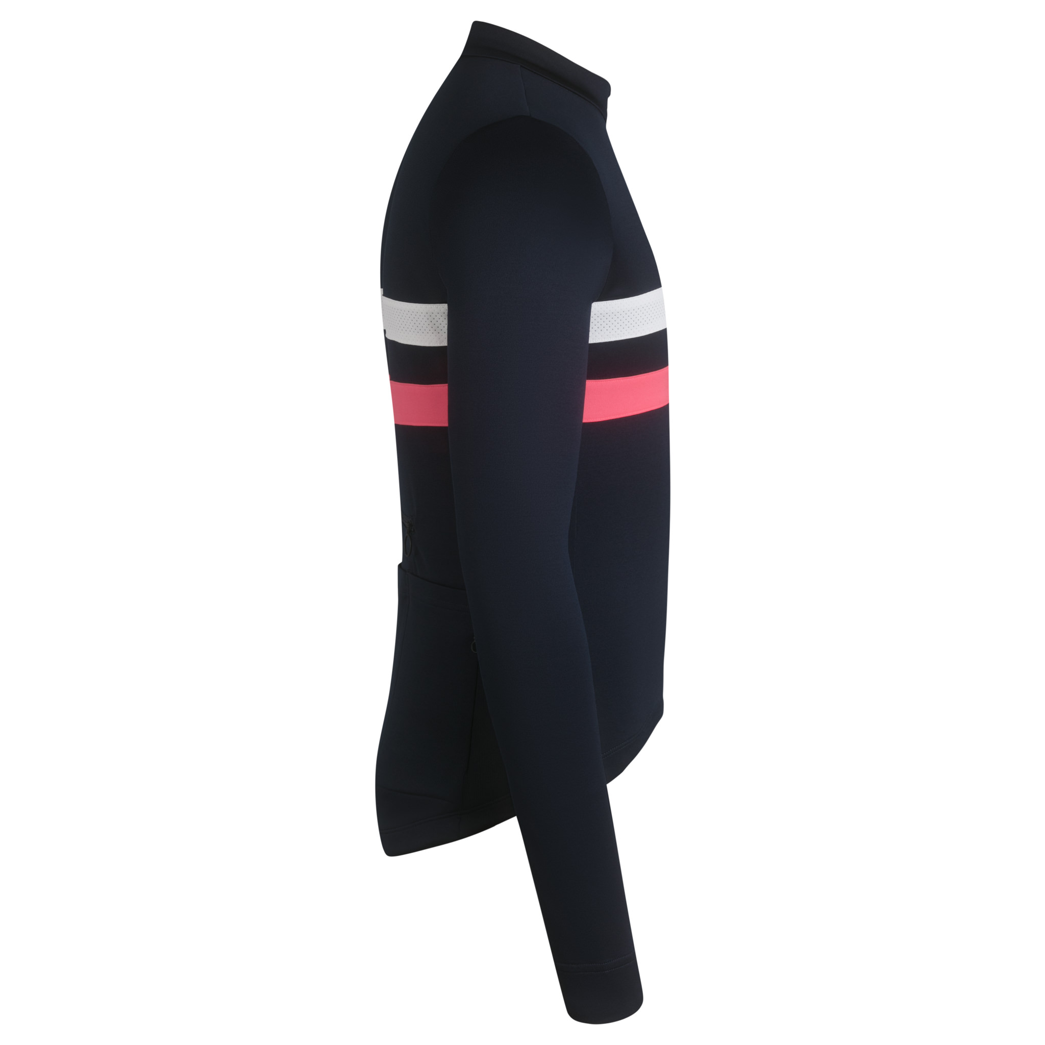 Rapha Brevet Long Sleeve Jersey Dark Navy/High-Vis Pink/White | 71069MRIO