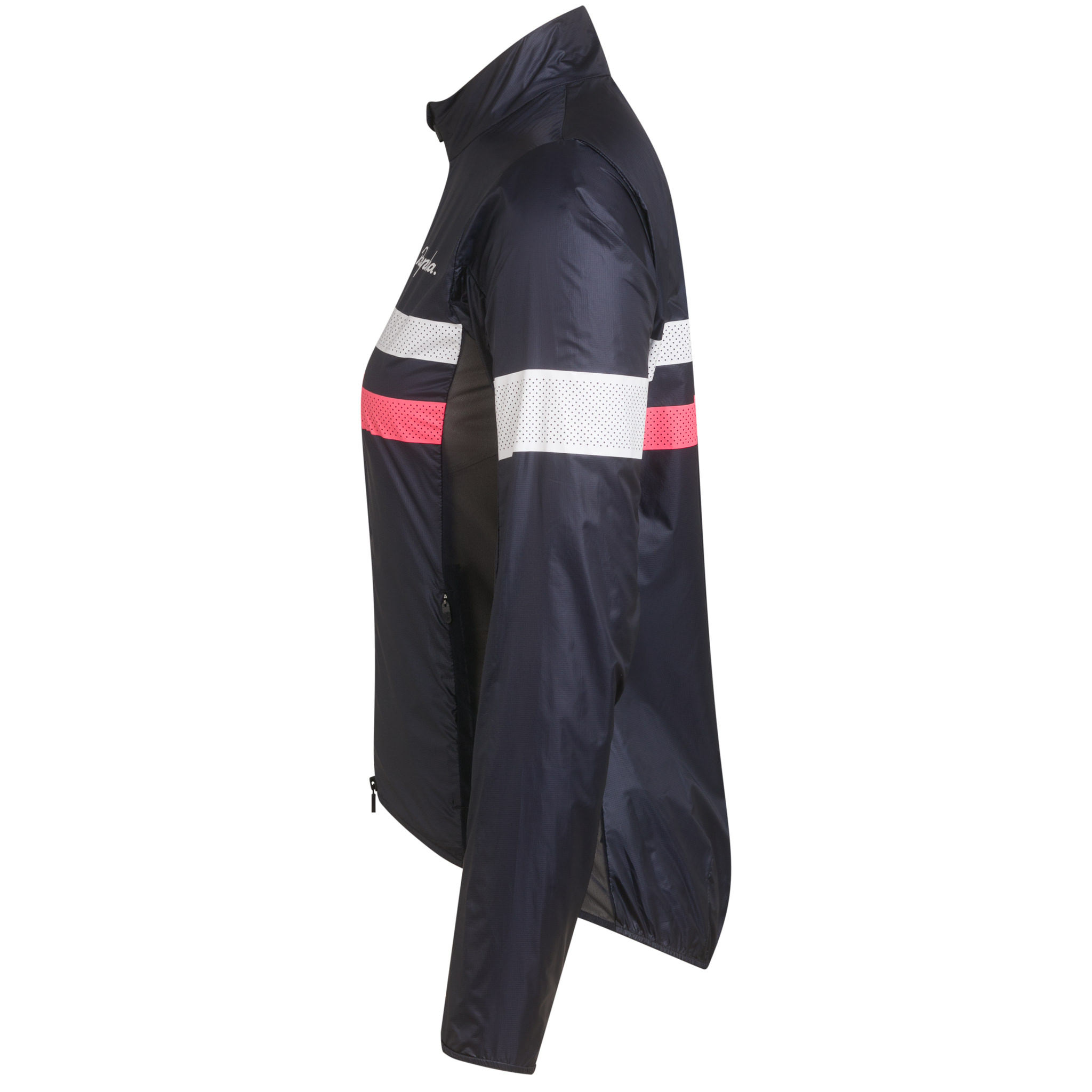 Rapha Brevet Wind Jacket Dark Navy/High-Vis Pink/White | 87053KPBT