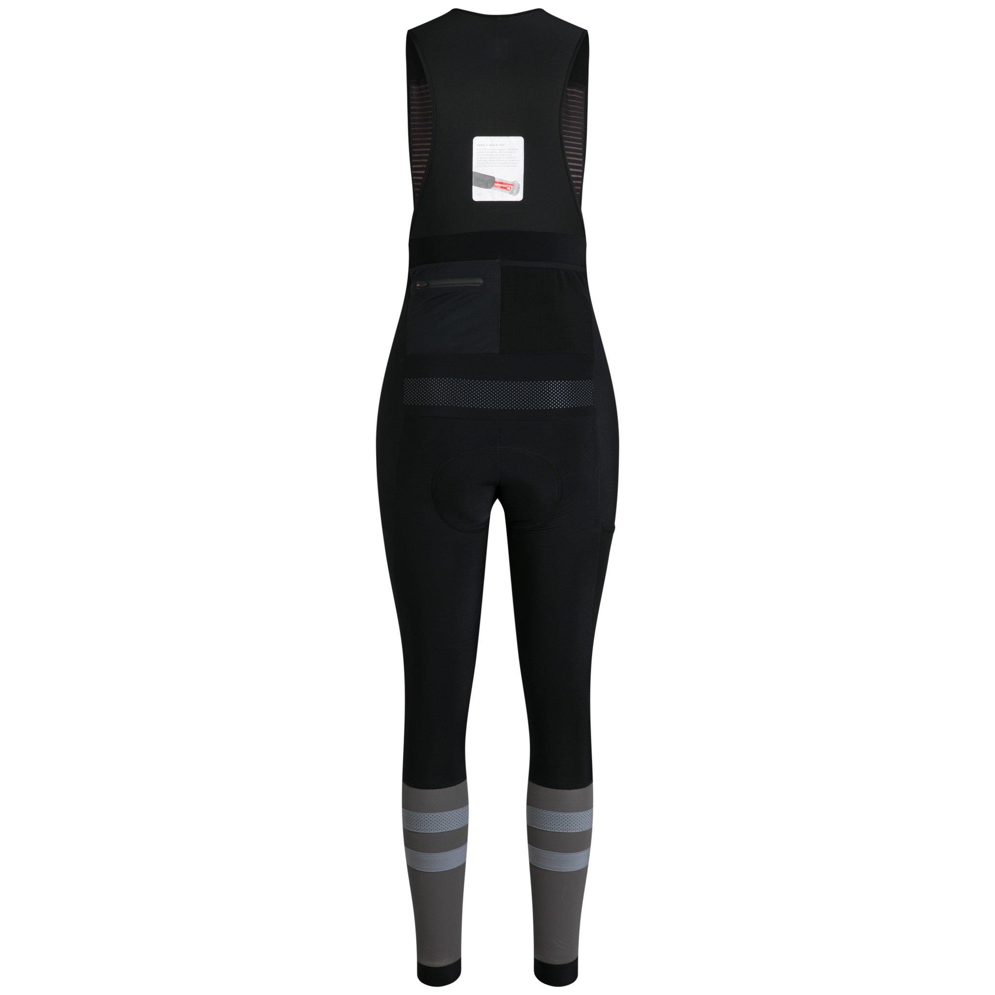 Rapha Cargo Winter Tights With Pad Black/White | 84602EVMB