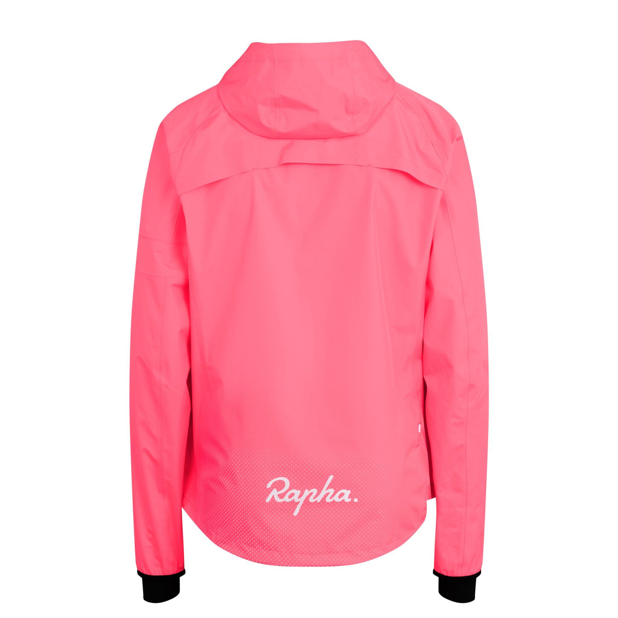 Rapha Commuter Cycling Jacket Waterproof High-Vis Pink | 09541ILMX