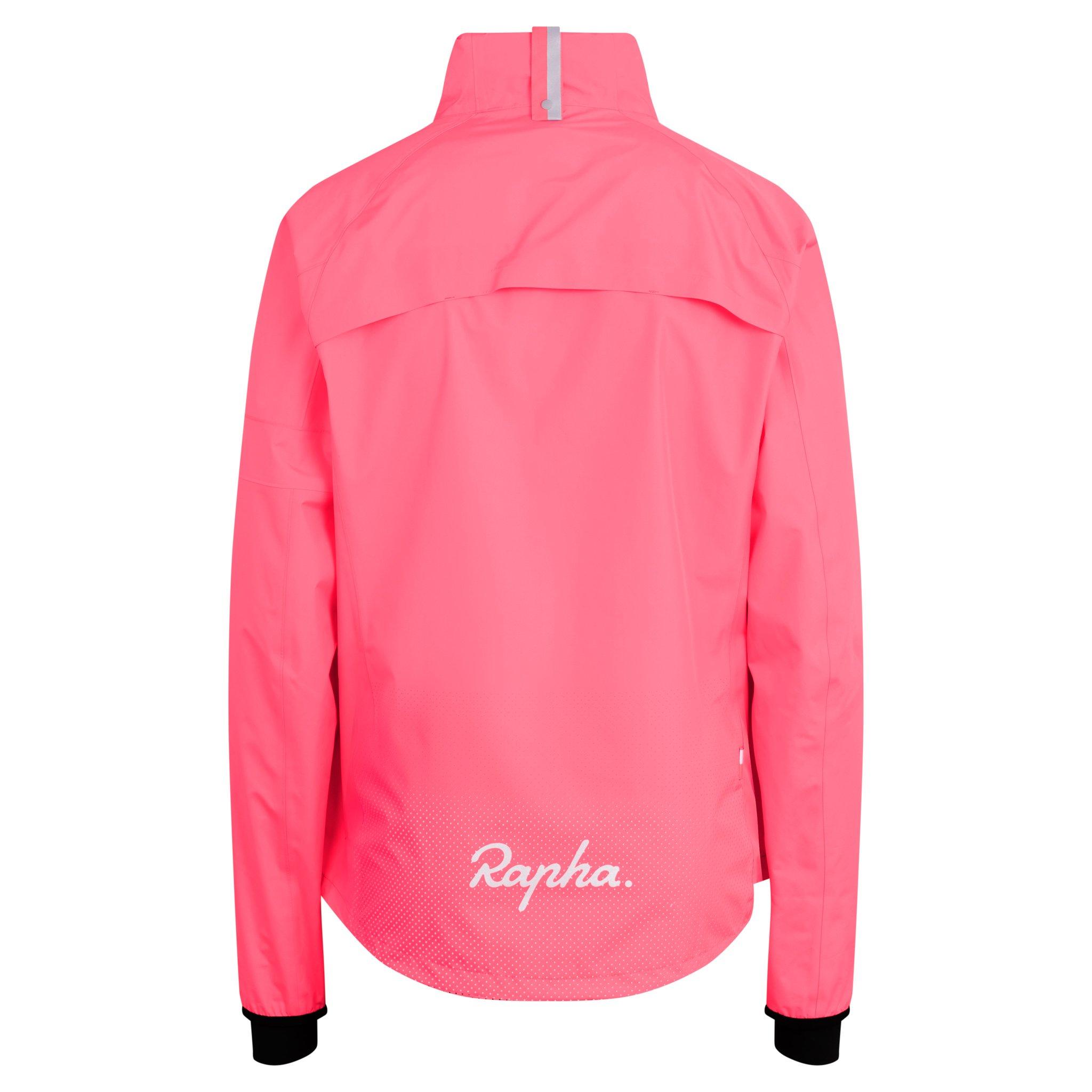 Rapha Commuter Cycling Jacket Waterproof High-Vis Pink | 09541ILMX