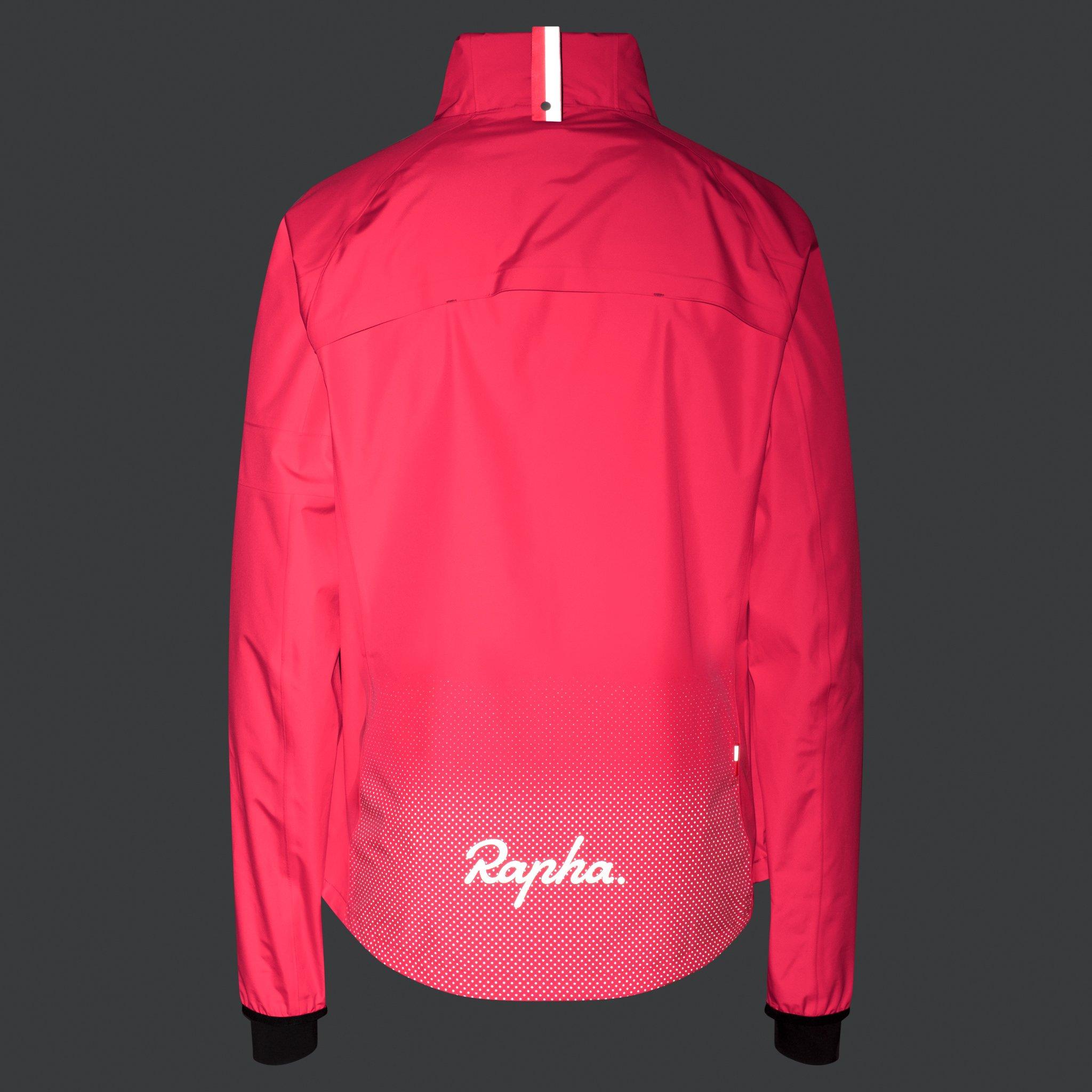 Rapha Commuter Cycling Jacket Waterproof High-Vis Pink | 09541ILMX