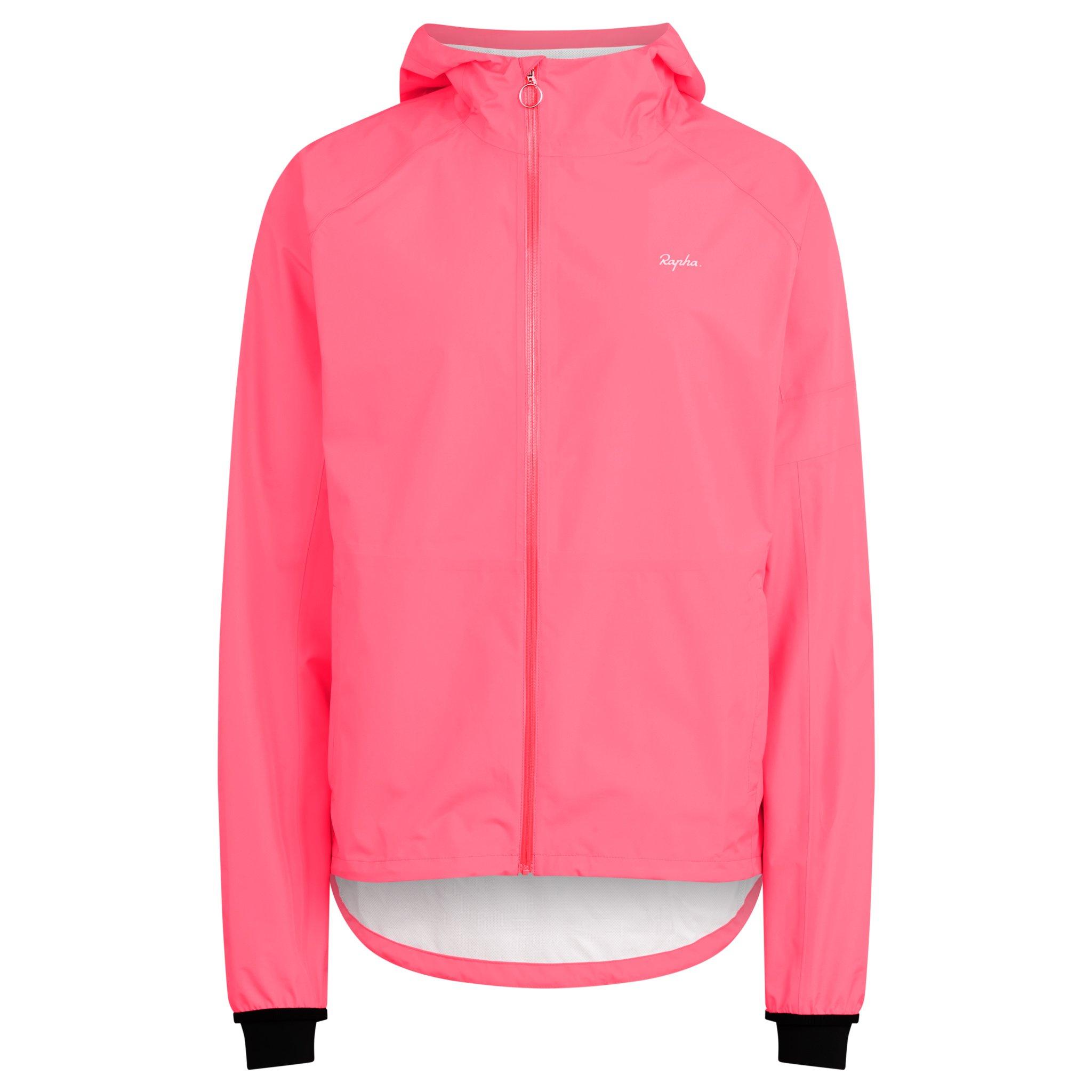 Rapha Commuter Cycling Jacket Waterproof High-Vis Pink | 09541ILMX