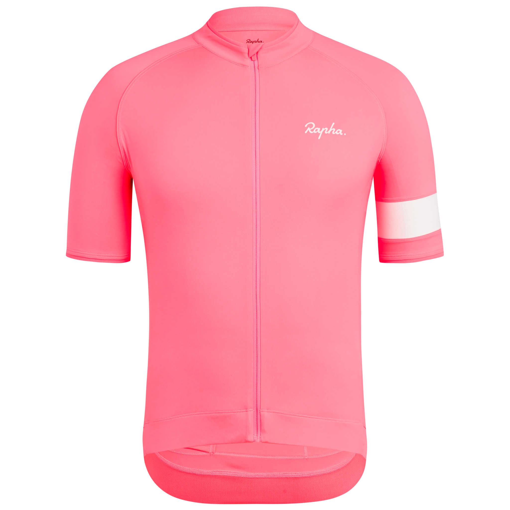 Rapha Core Cycling Jersey Performance Riding High-Vis Pink | 85367RTNJ