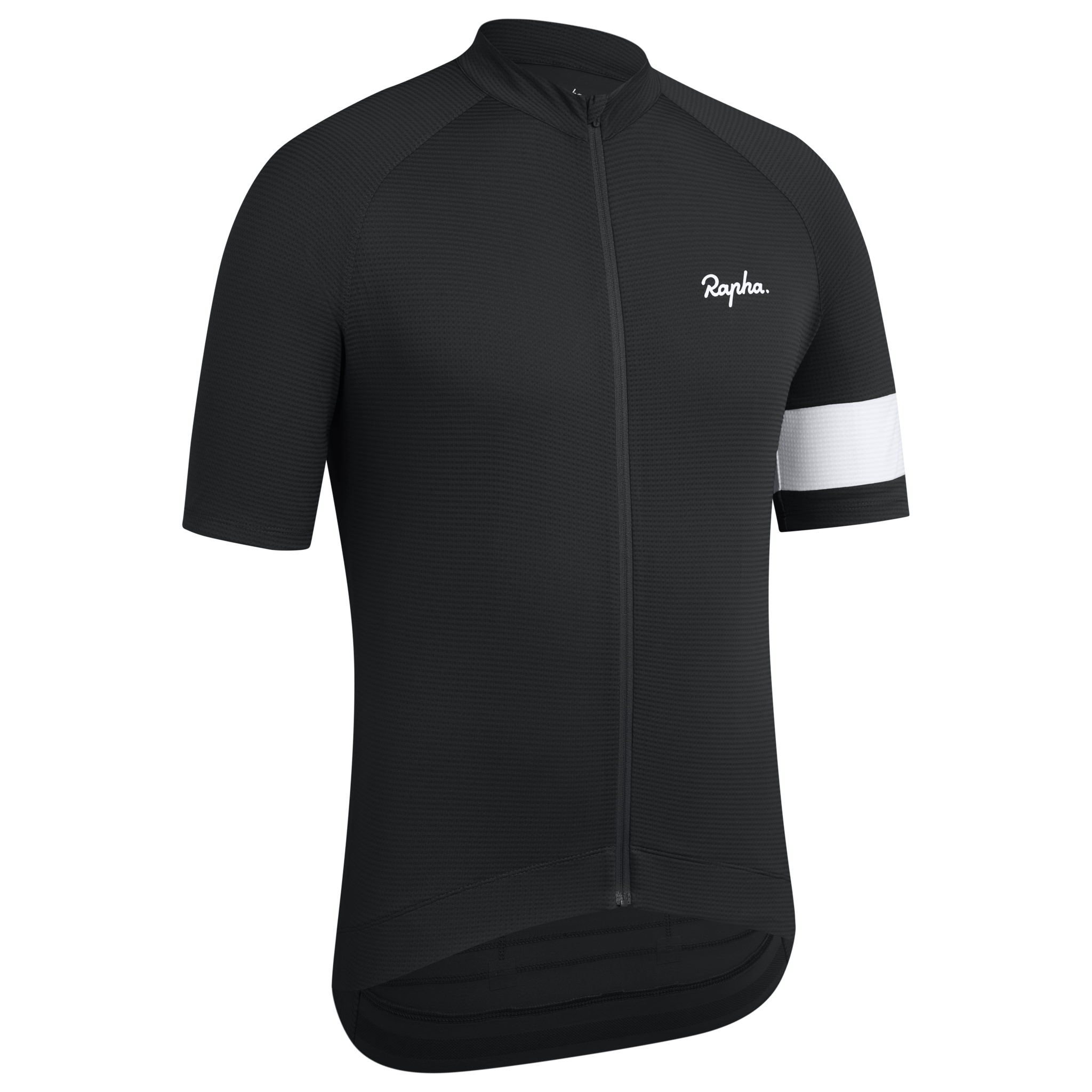 Rapha Core Lightweight Cycling Jersey Black | 41375HRVM