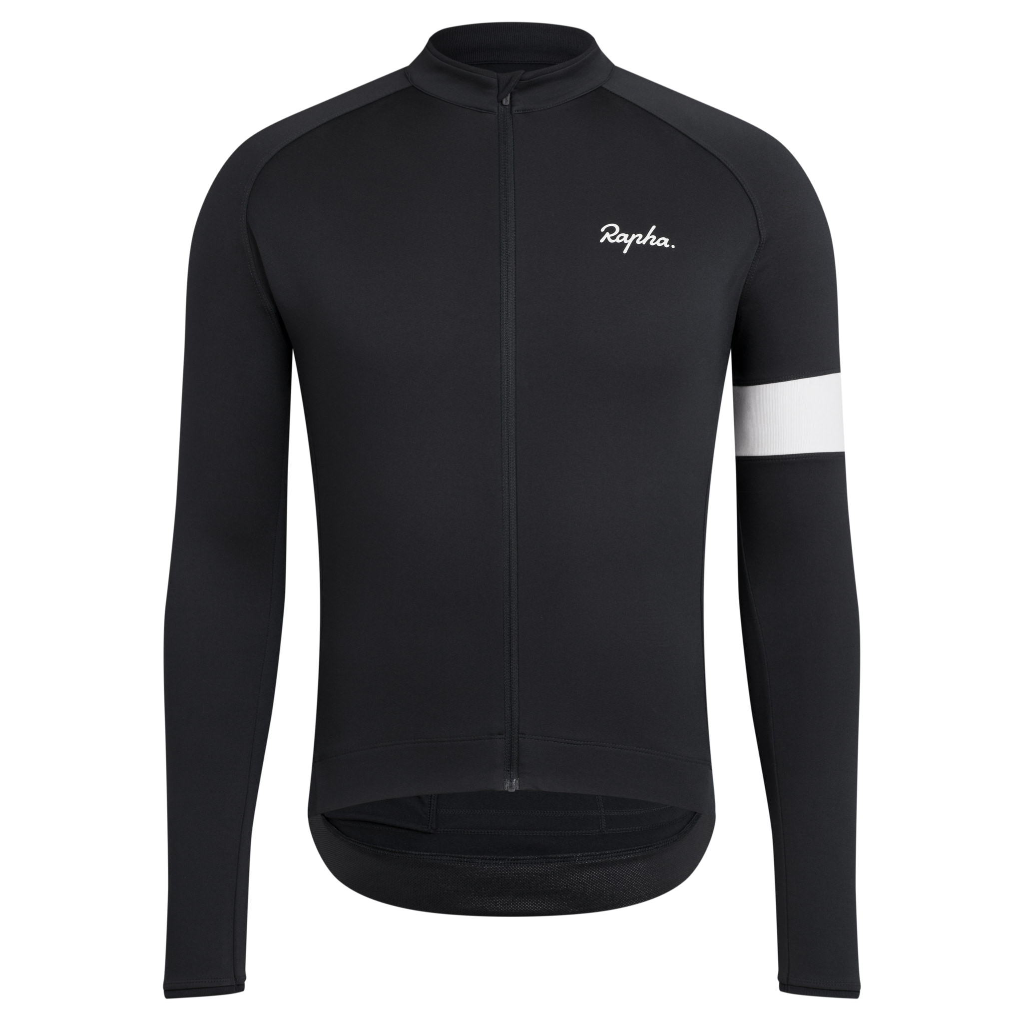 Rapha Core Long Sleeve Cycling Jersey Black | 04182RDMB