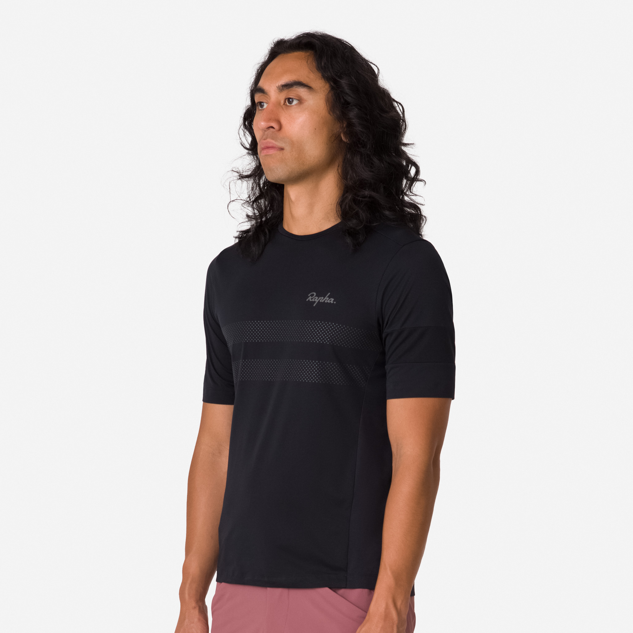 Rapha Explore Technical T-Shirt Black/Carbon Grey | 61270TBUD