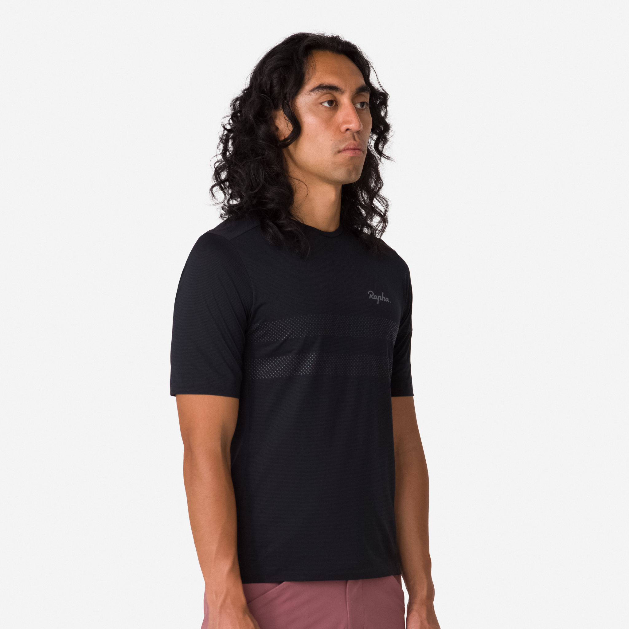 Rapha Explore Technical T-Shirt Black/Carbon Grey | 61270TBUD