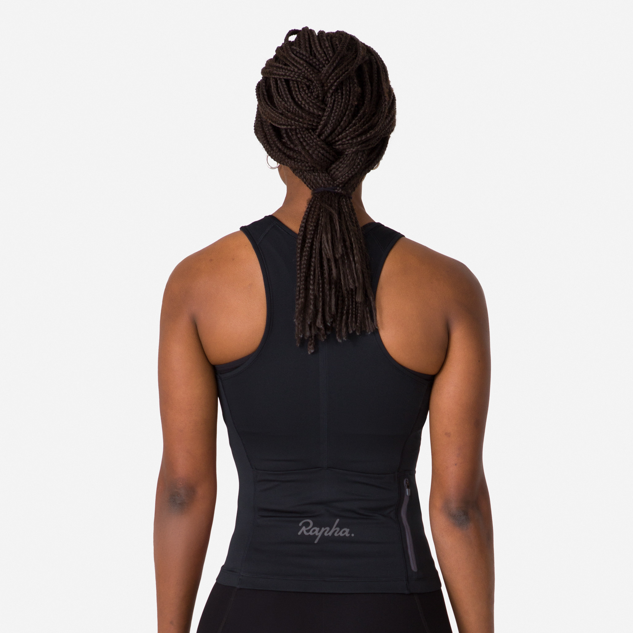 Rapha Half Zip Tank Black/Black | 16804BRDK