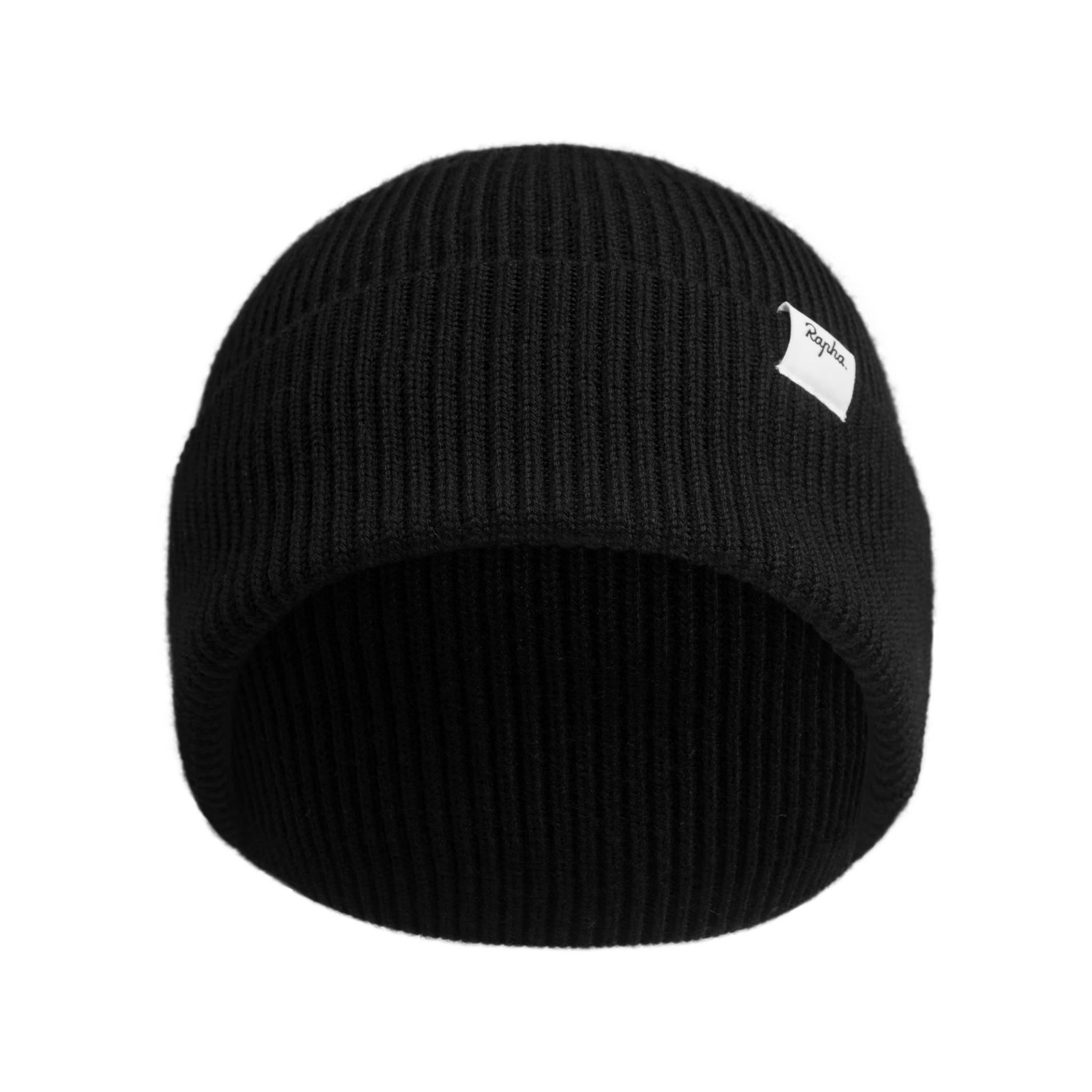 Rapha Logo Merino Beanie Hat Black | 14865ETJH