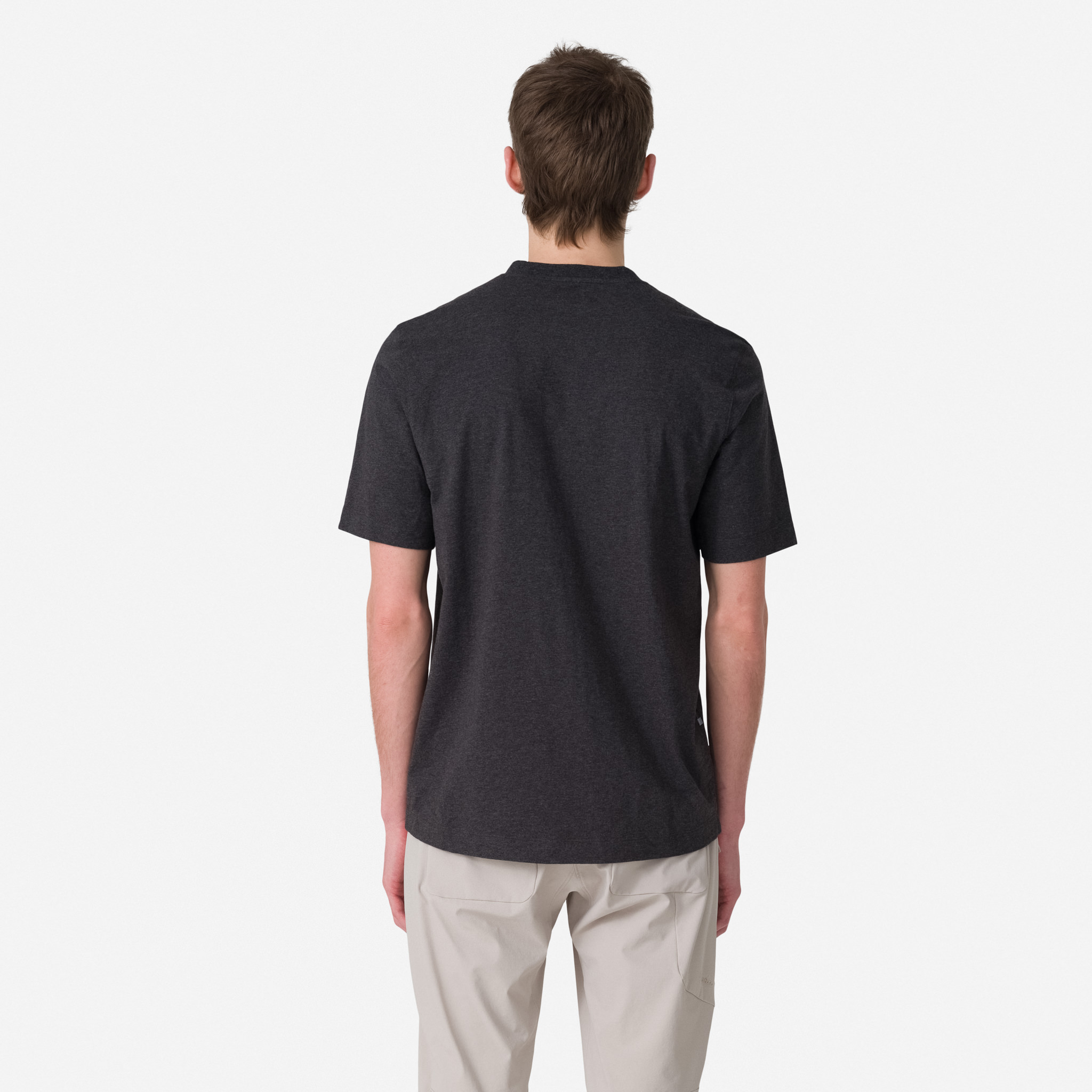 Rapha Logo Pocket T-Shirt Charcoal Marl/Black | 40769SCWX