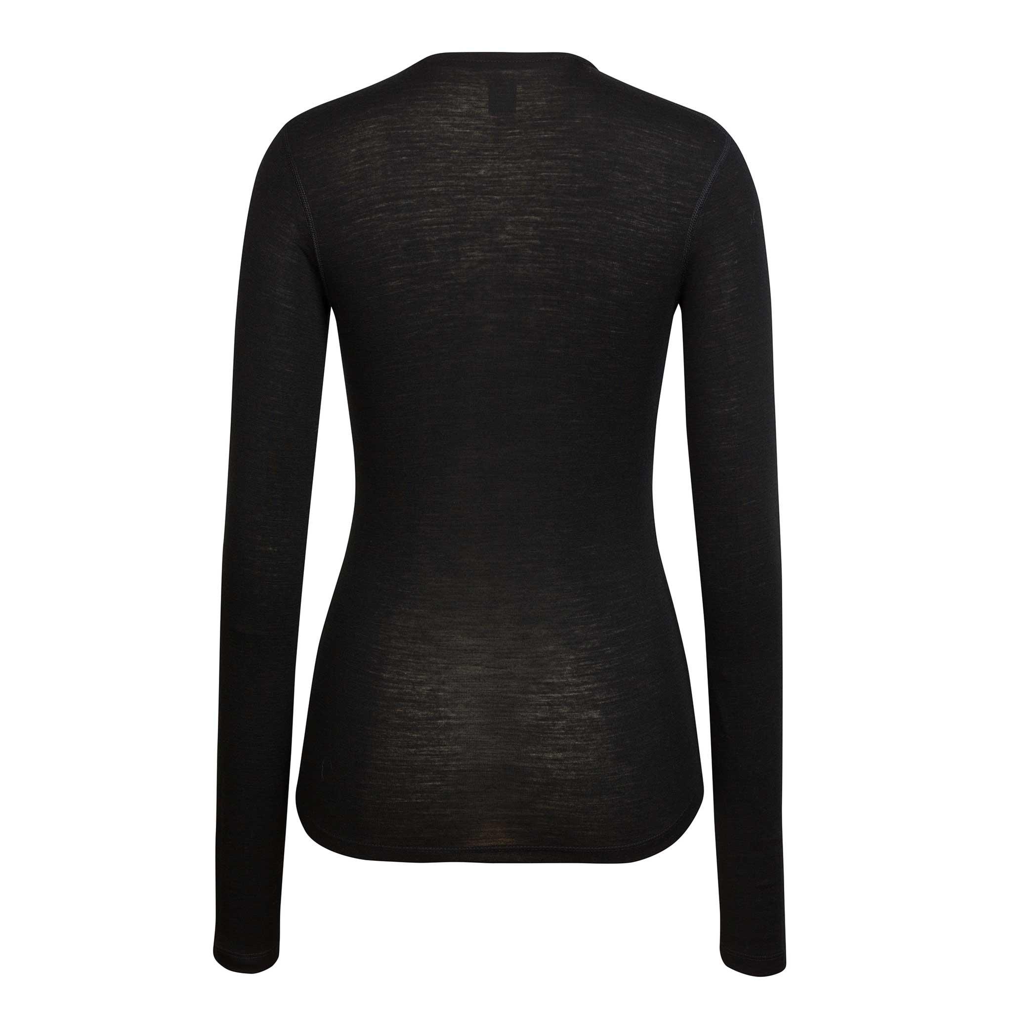 Rapha Merino Base Layer Long Sleeve Black | 46032JMIK