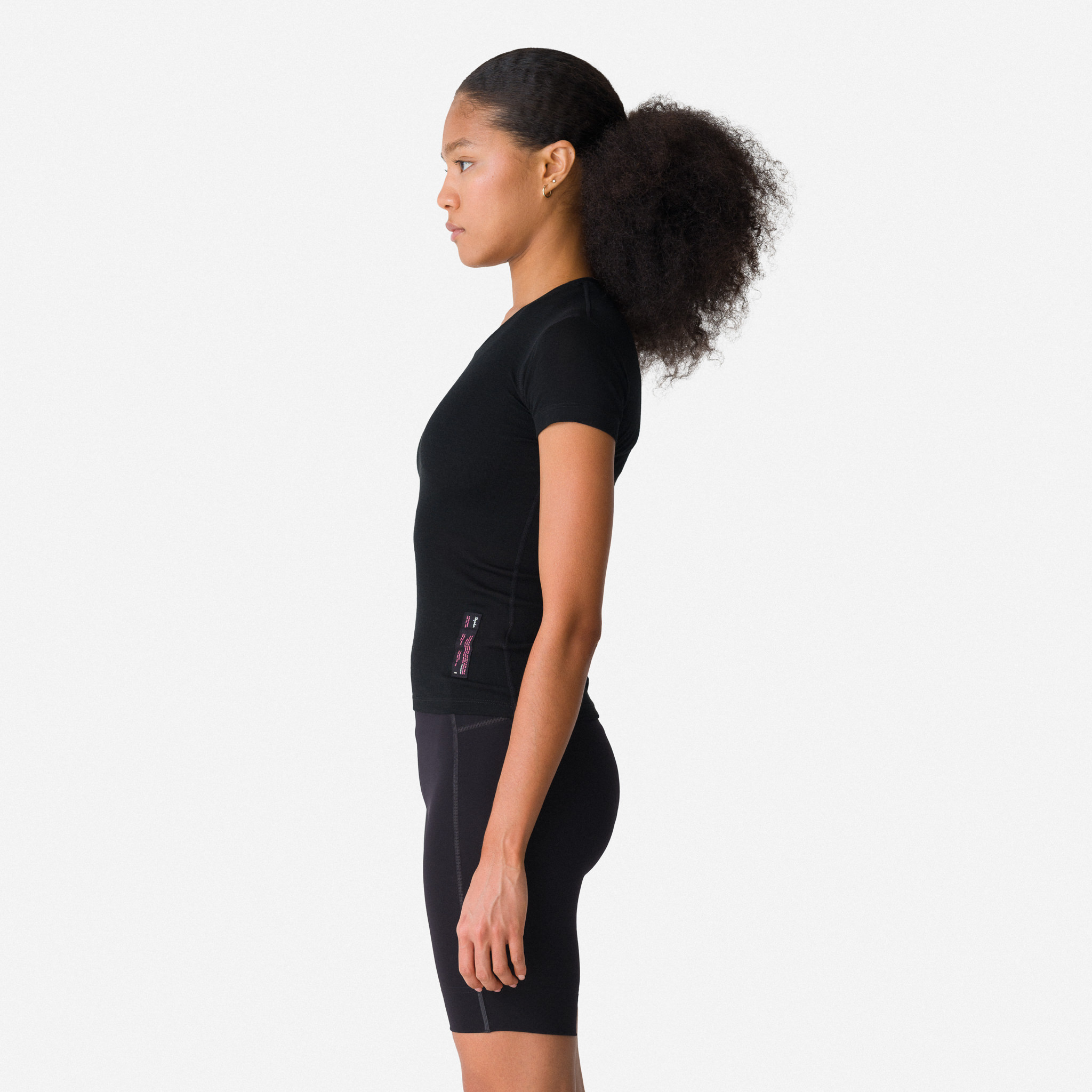 Rapha Merino Base Layer Short Sleeve Black | 60491YGVH