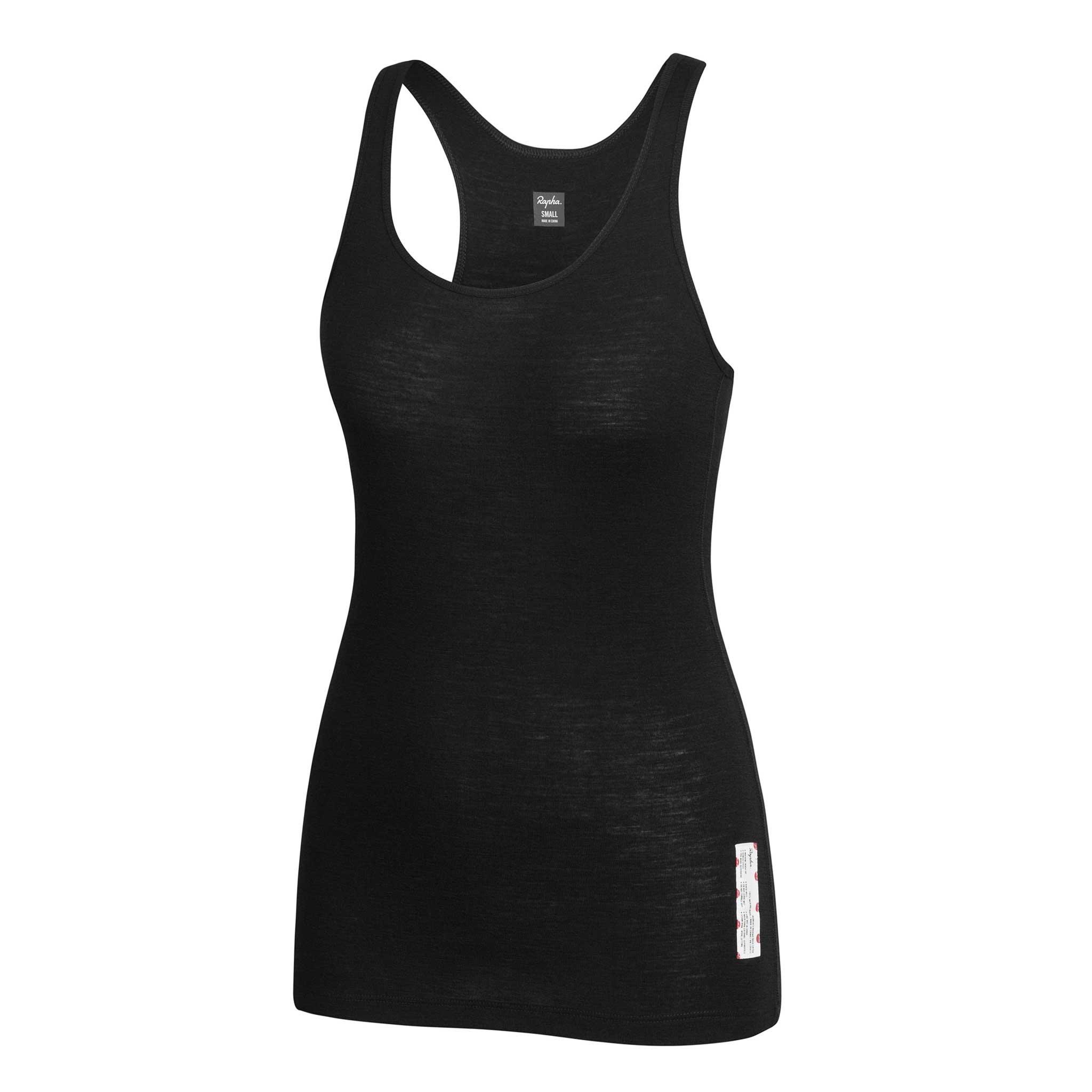 Rapha Merino Base Layer Sleeveless Black | 53208IAHQ