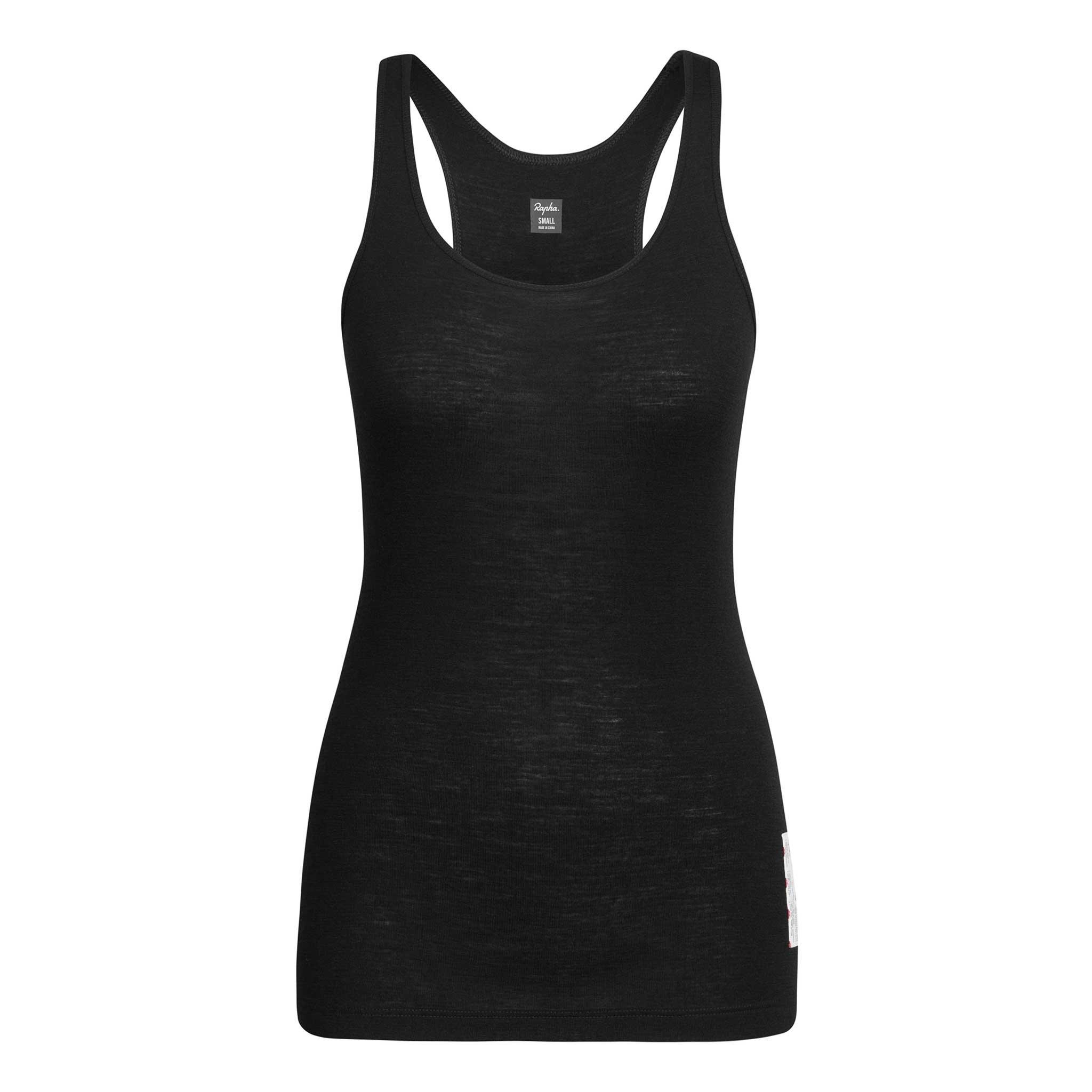 Rapha Merino Base Layer Sleeveless Black | 53208IAHQ