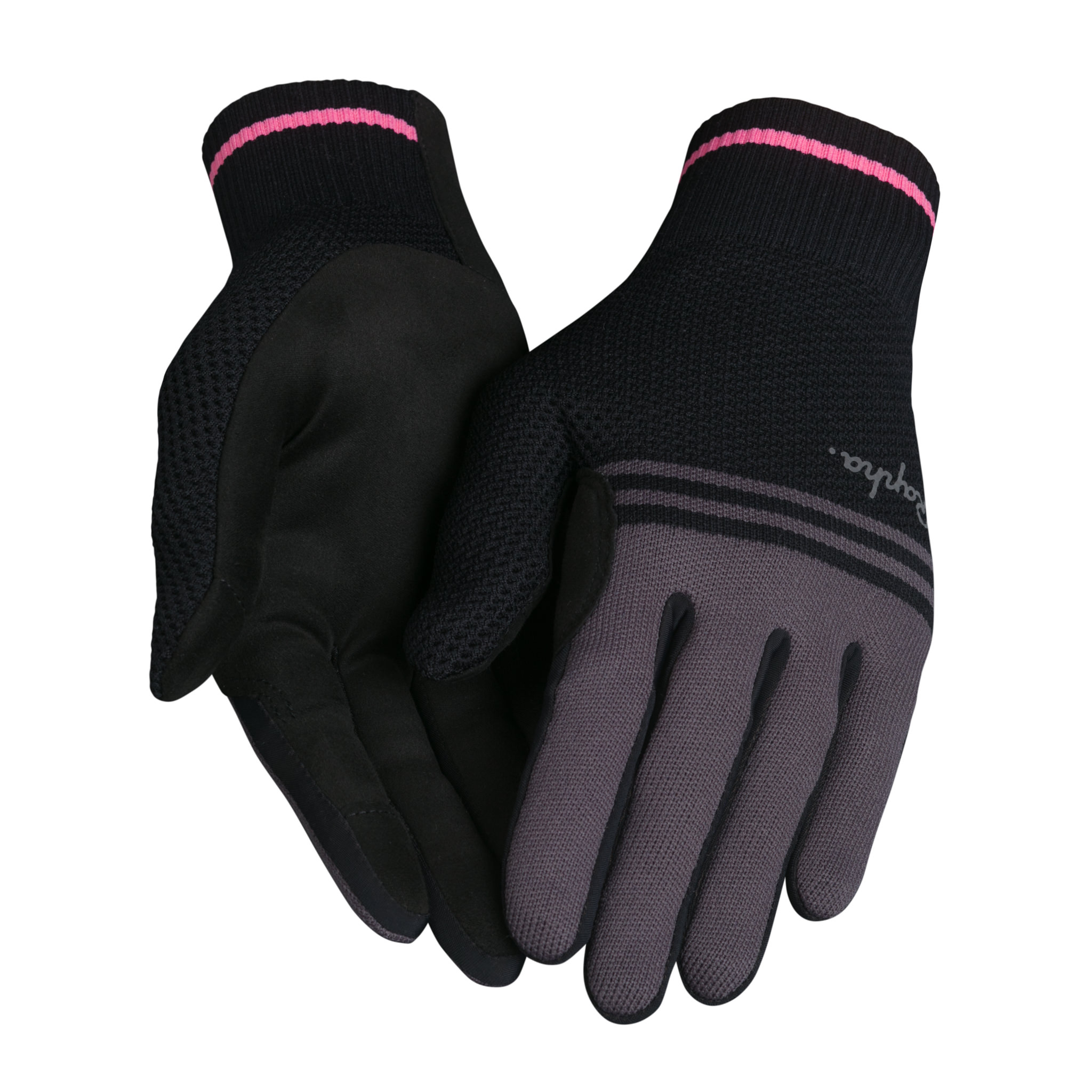 Rapha Merino Gloves Black/Carbon Grey | 65834VQXC