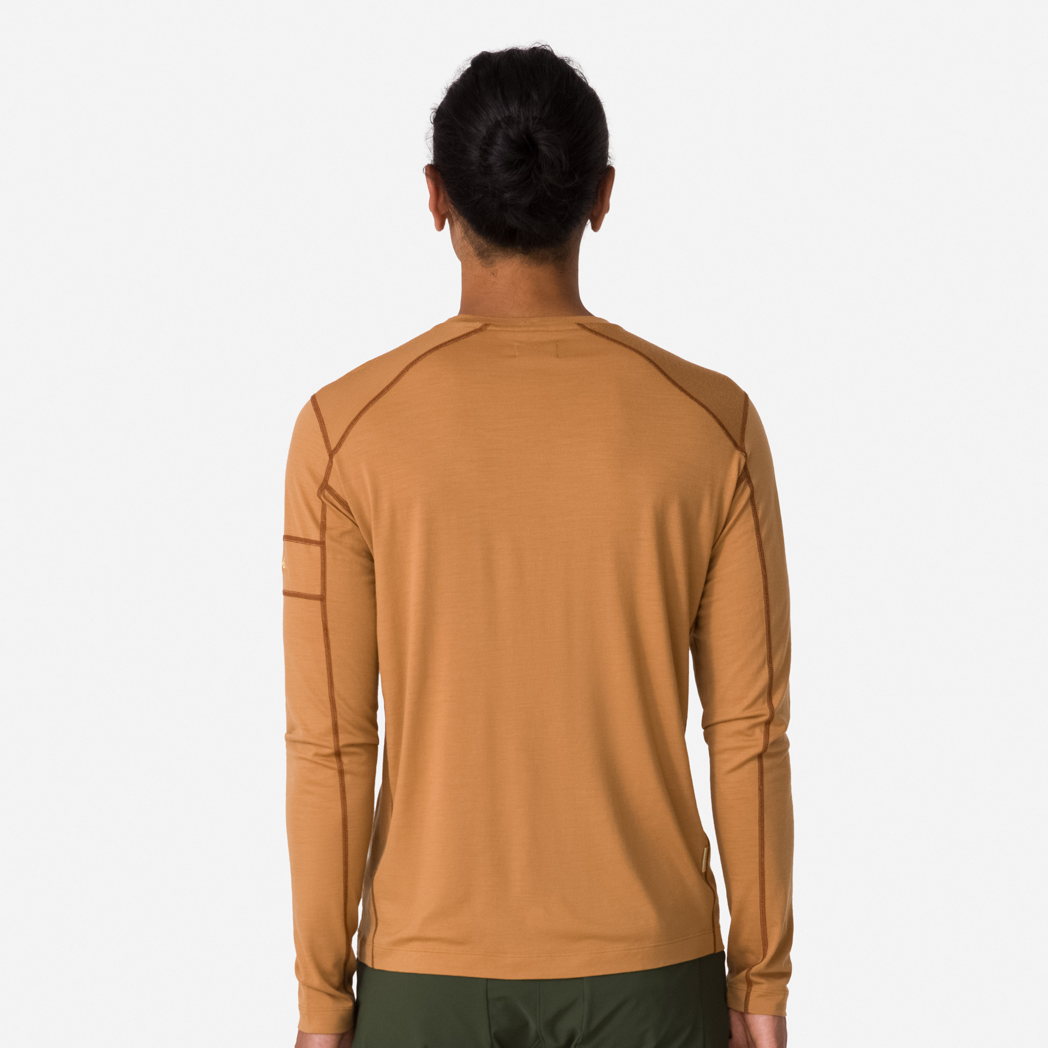 Rapha Merino Long Sleeve T-Shirt Clay Brown/Sand | 20746YTSP