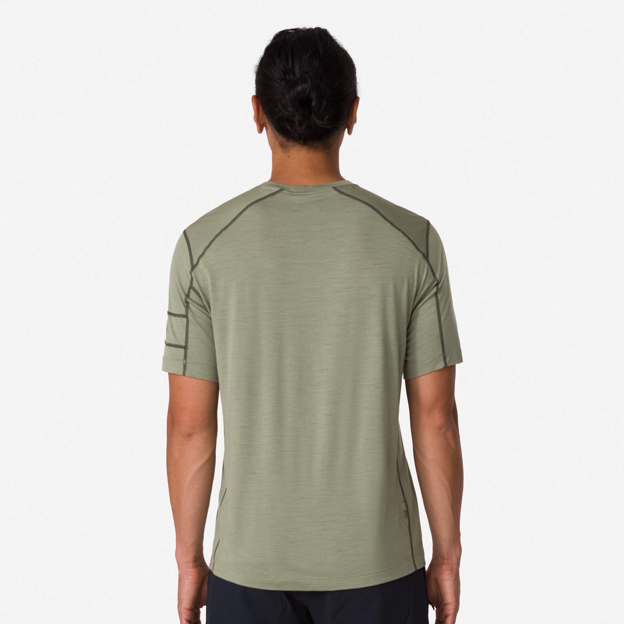 Rapha Merino T-Shirt Olive Green/Deep Olive Green | 67914TJKY