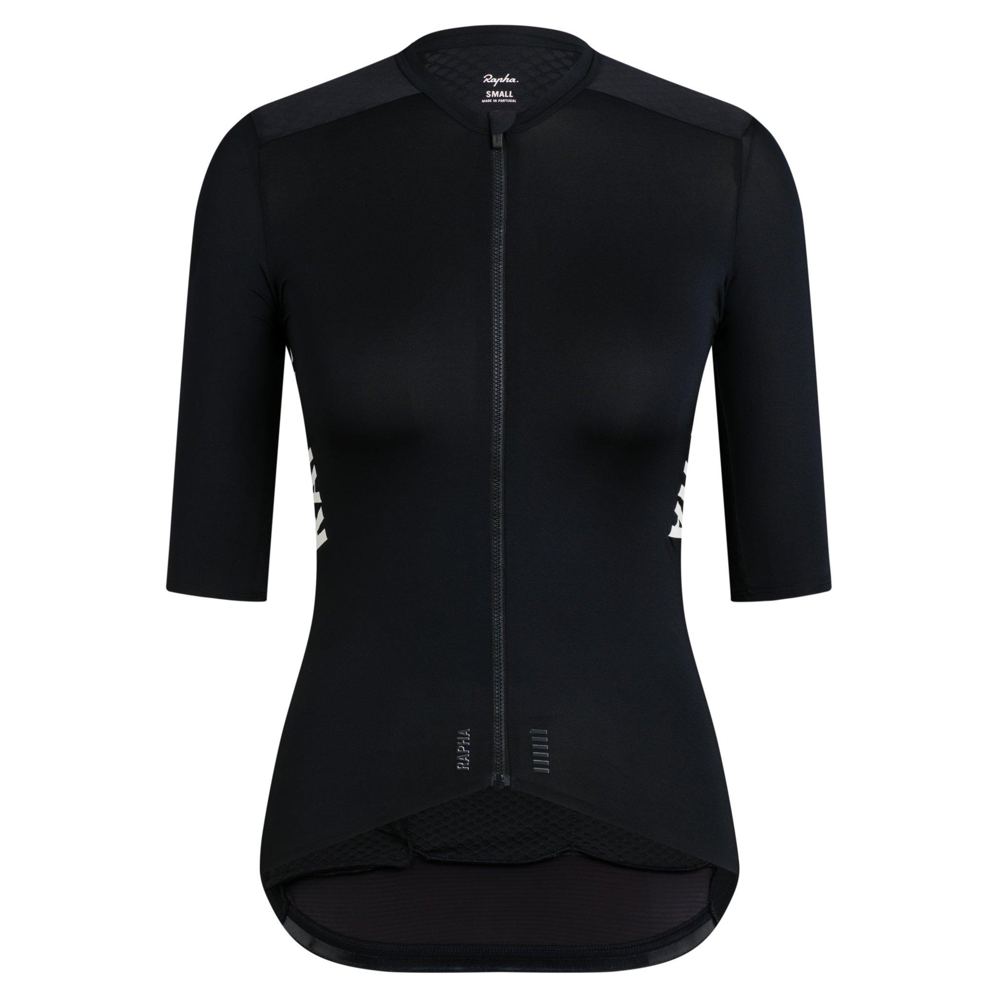 Rapha Pro Team Aero Cycling Jersey Black/White | 53240CGWF