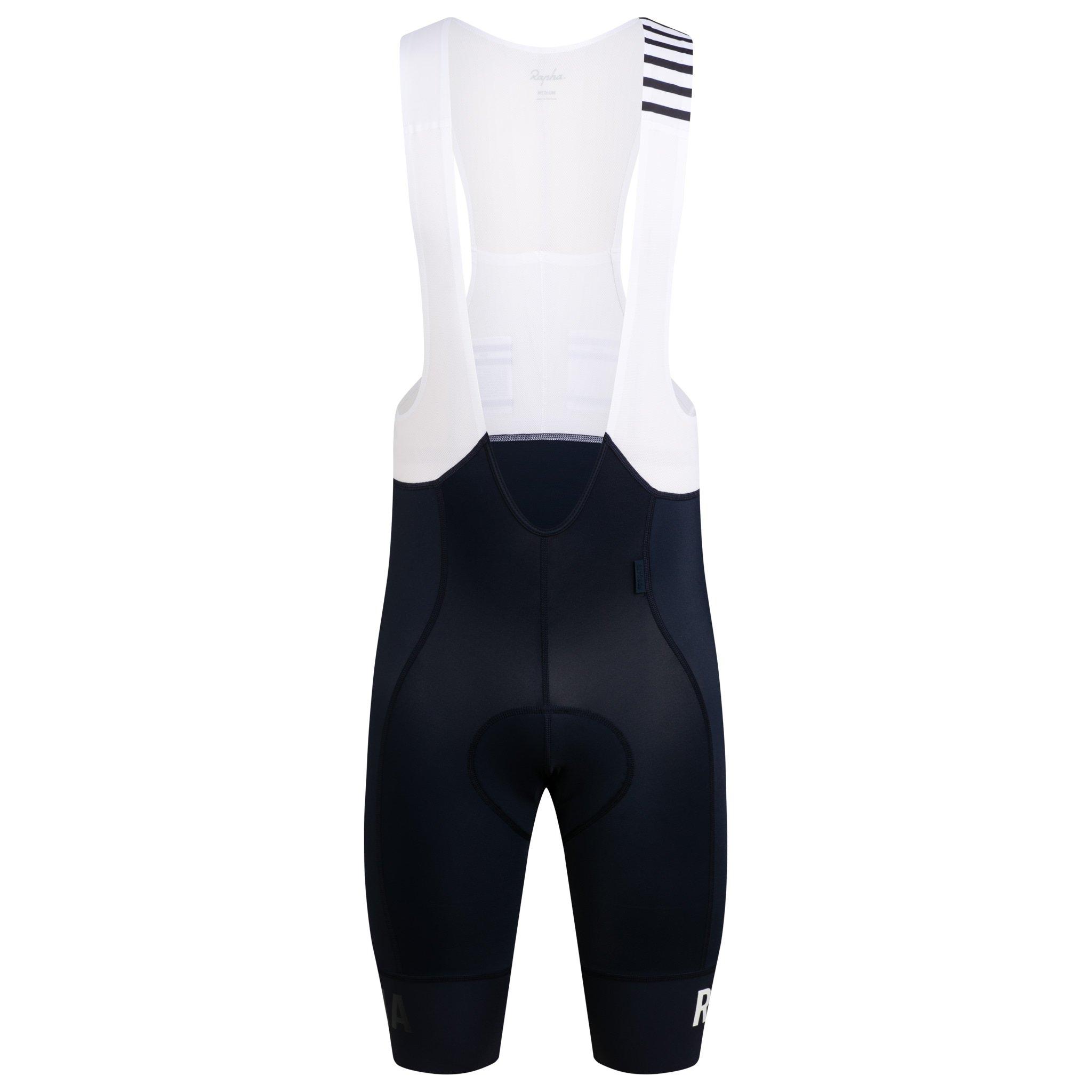 Rapha Pro Team Bib Shorts II Long Dark Navy/White | 13784DAOV