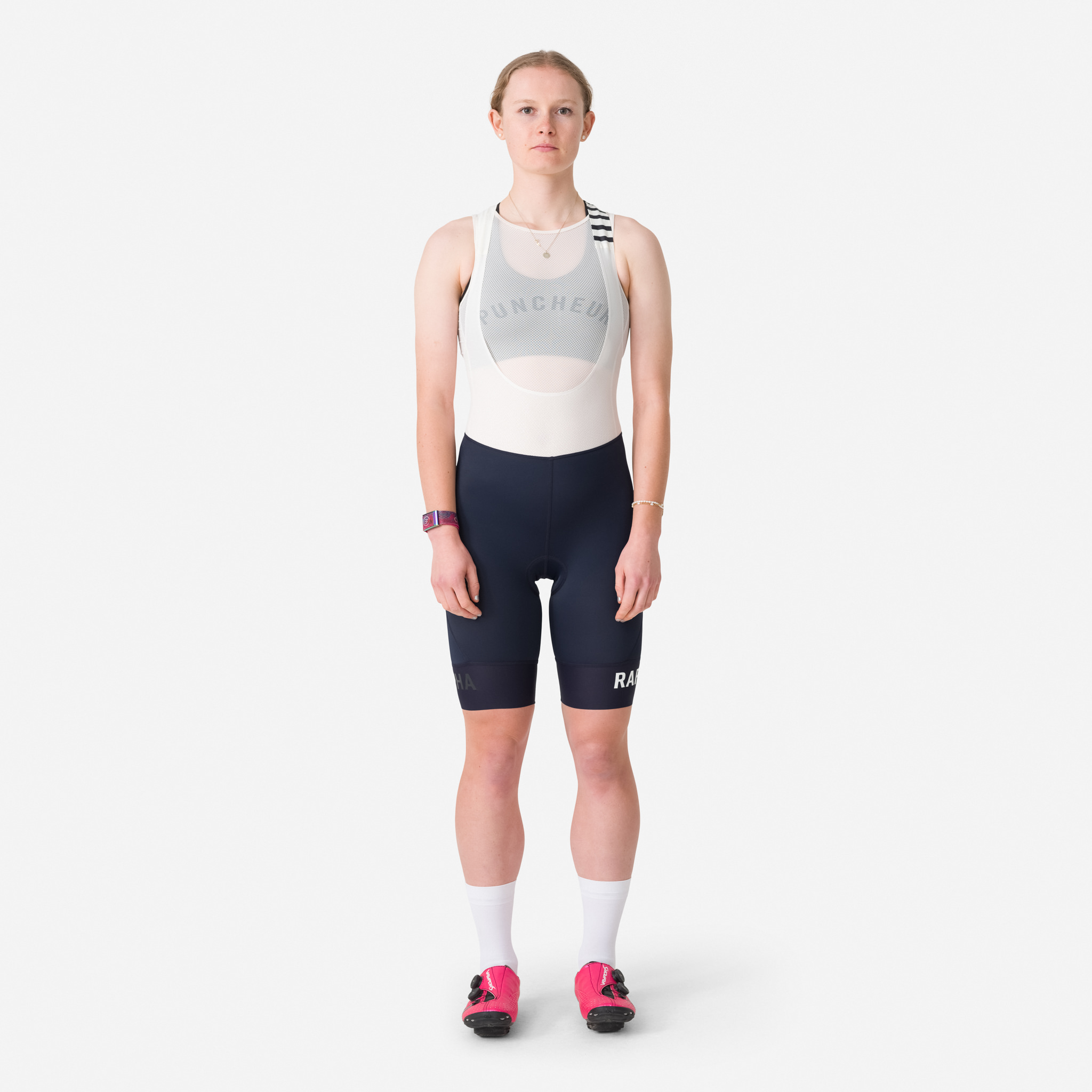 Rapha Pro Team Cycling Bib Shorts Dark Navy/White | 95418YWRS