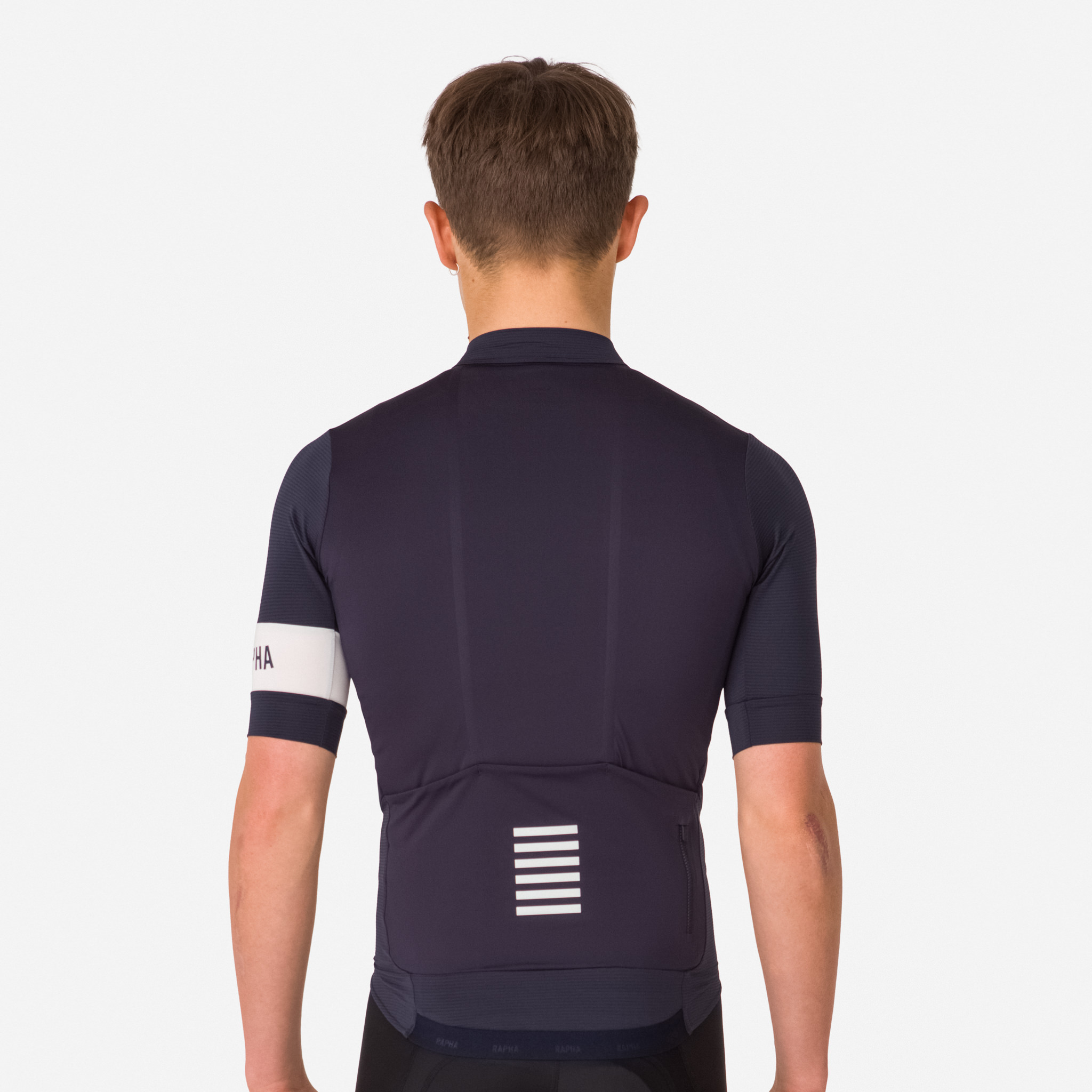 Rapha Pro Team Cycling Jersey Warm Riding Dark Navy/White | 75089YAQL