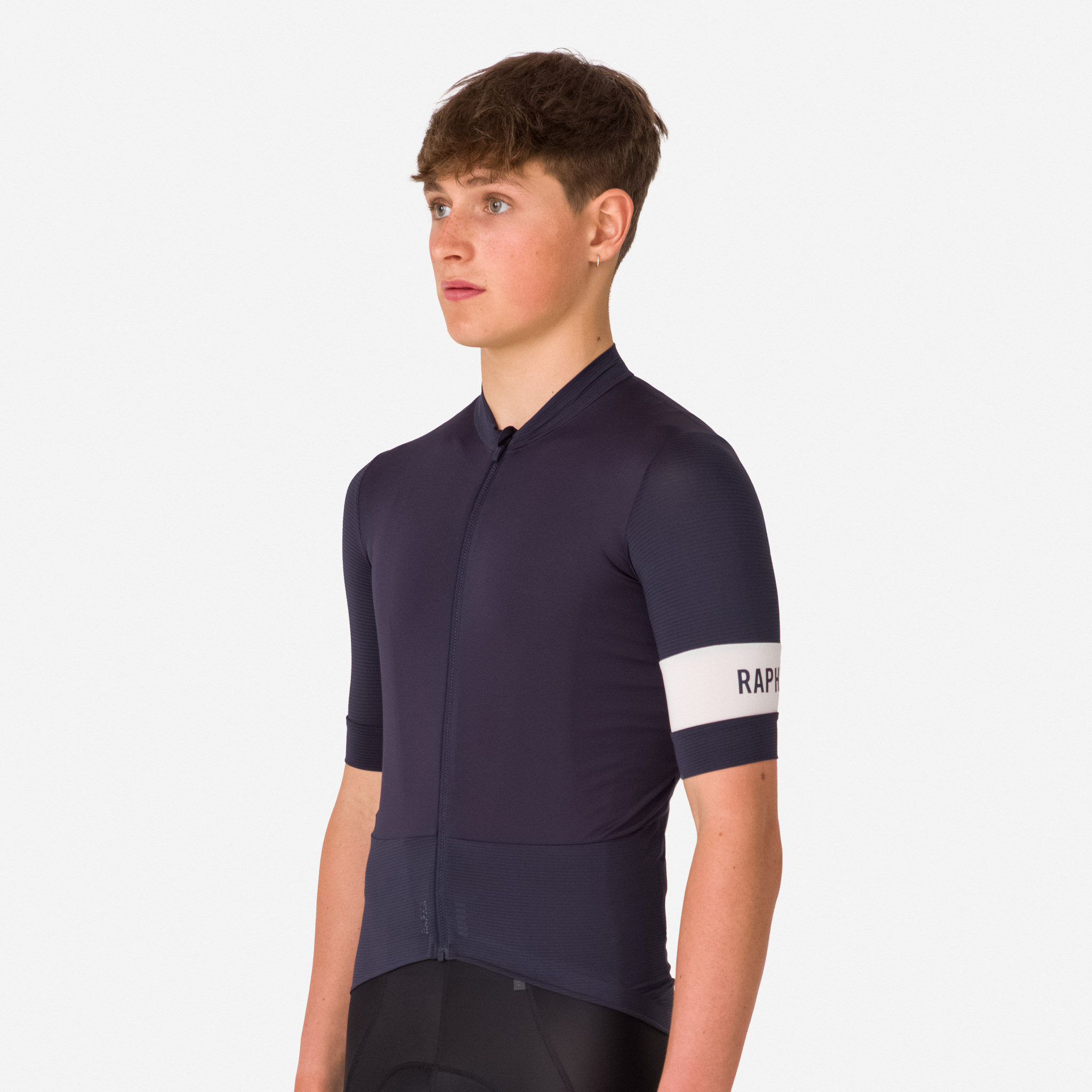 Rapha Pro Team Cycling Jersey Warm Riding Dark Navy/White | 75089YAQL