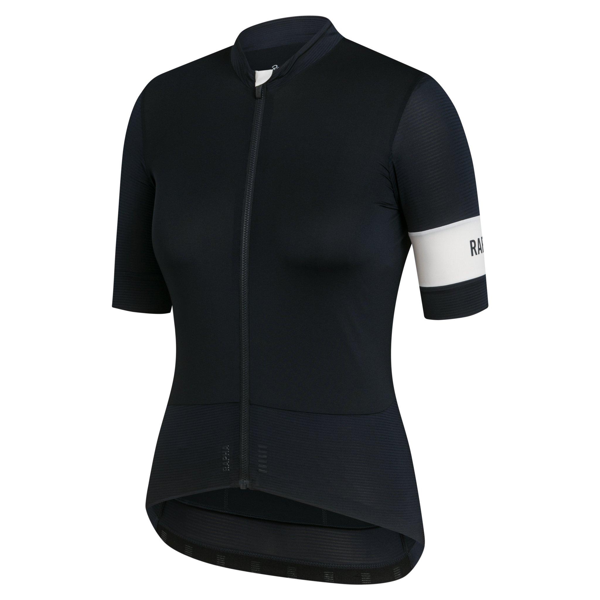 Rapha Pro Team Cycling Jersey Warm Riding Black/White | 87651KVSL