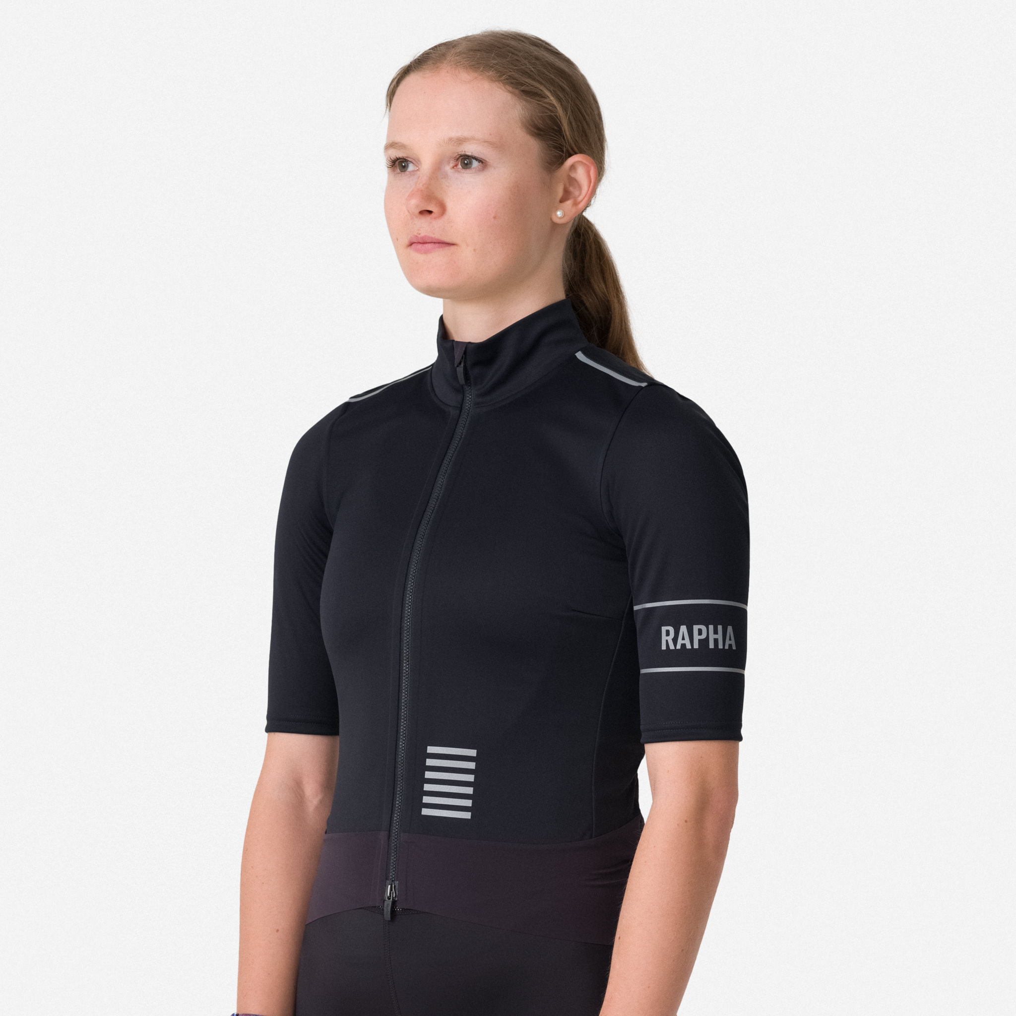 Rapha Pro Team GORE-TEX INFINIUM Jersey Black/Silver | 98073CASF