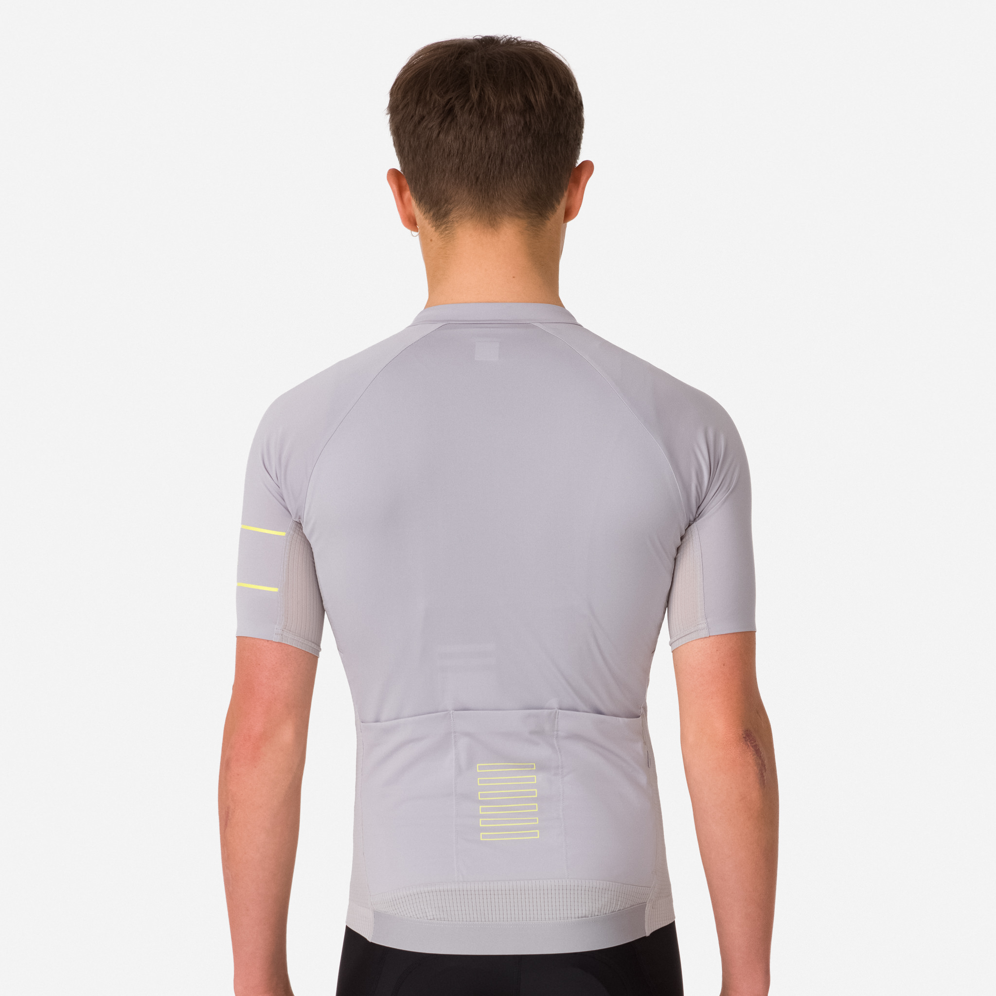 Rapha Pro Team Lightweight Jersey Silver/Chartreuse | 38517GJNA