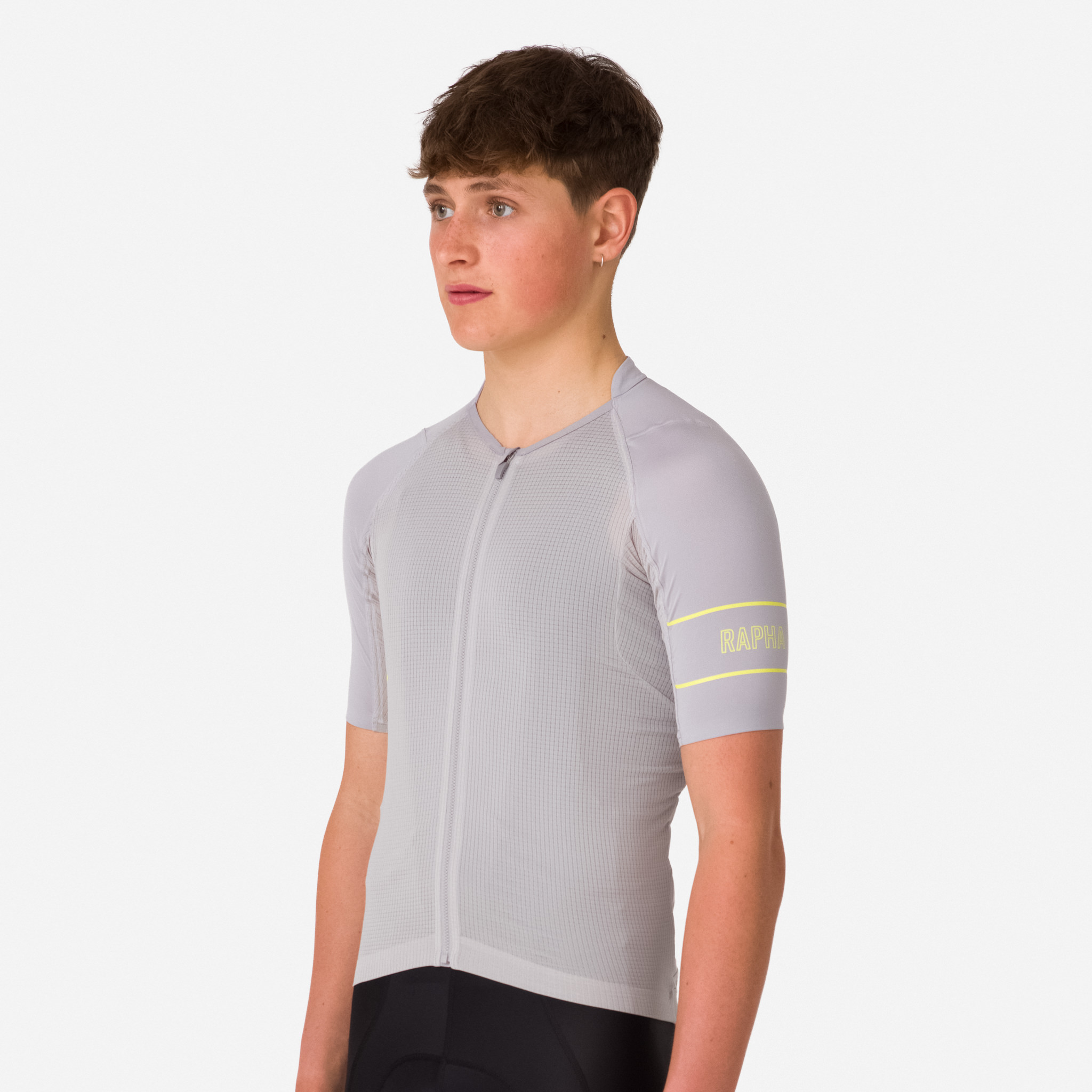 Rapha Pro Team Lightweight Jersey Silver/Chartreuse | 38517GJNA