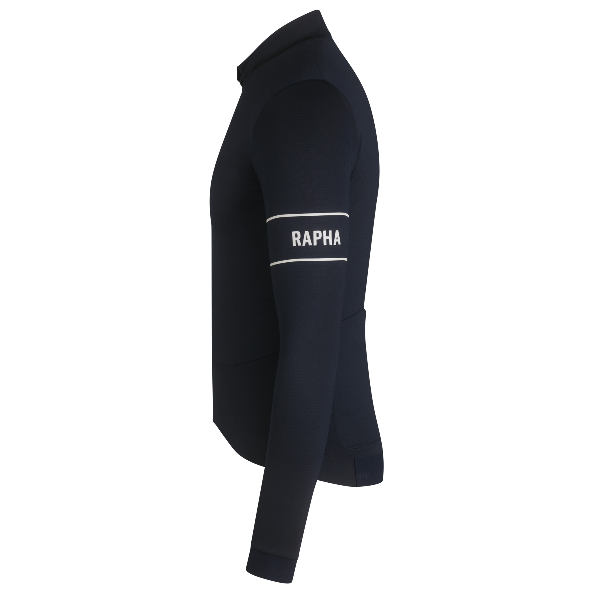 Rapha Pro Team Long Sleeve Thermal Jersey Dark Navy/White | 76309GUFR