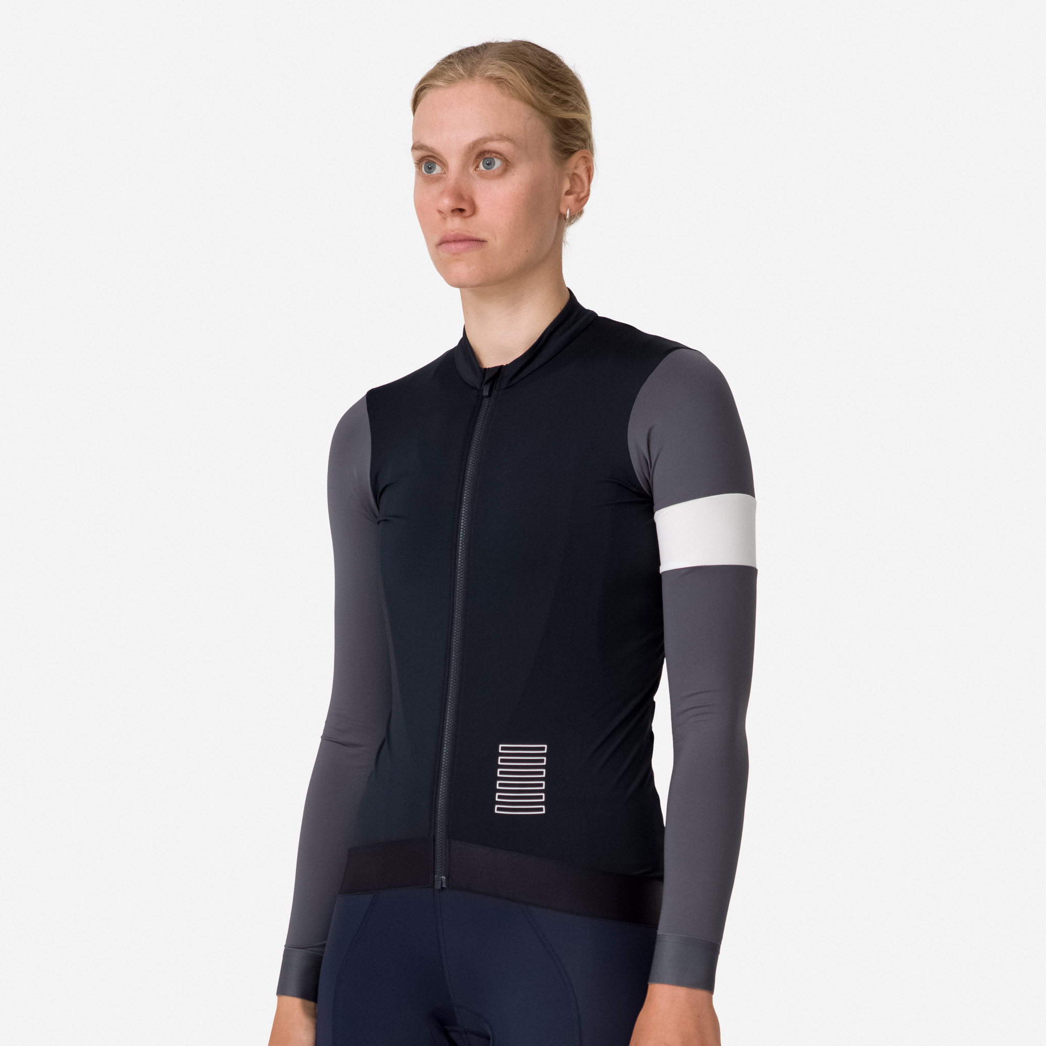 Rapha Pro Team Long Sleeve Training Jersey Black/Carbon Grey | 80514VPKJ