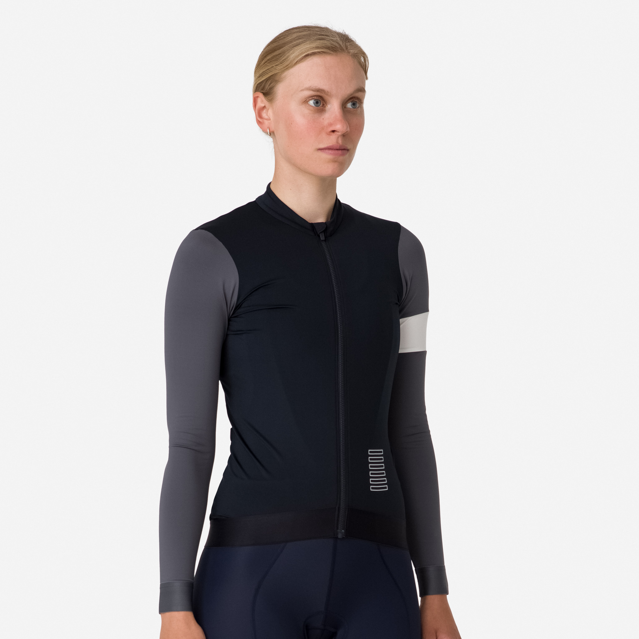 Rapha Pro Team Long Sleeve Training Jersey Black/Carbon Grey | 80514VPKJ