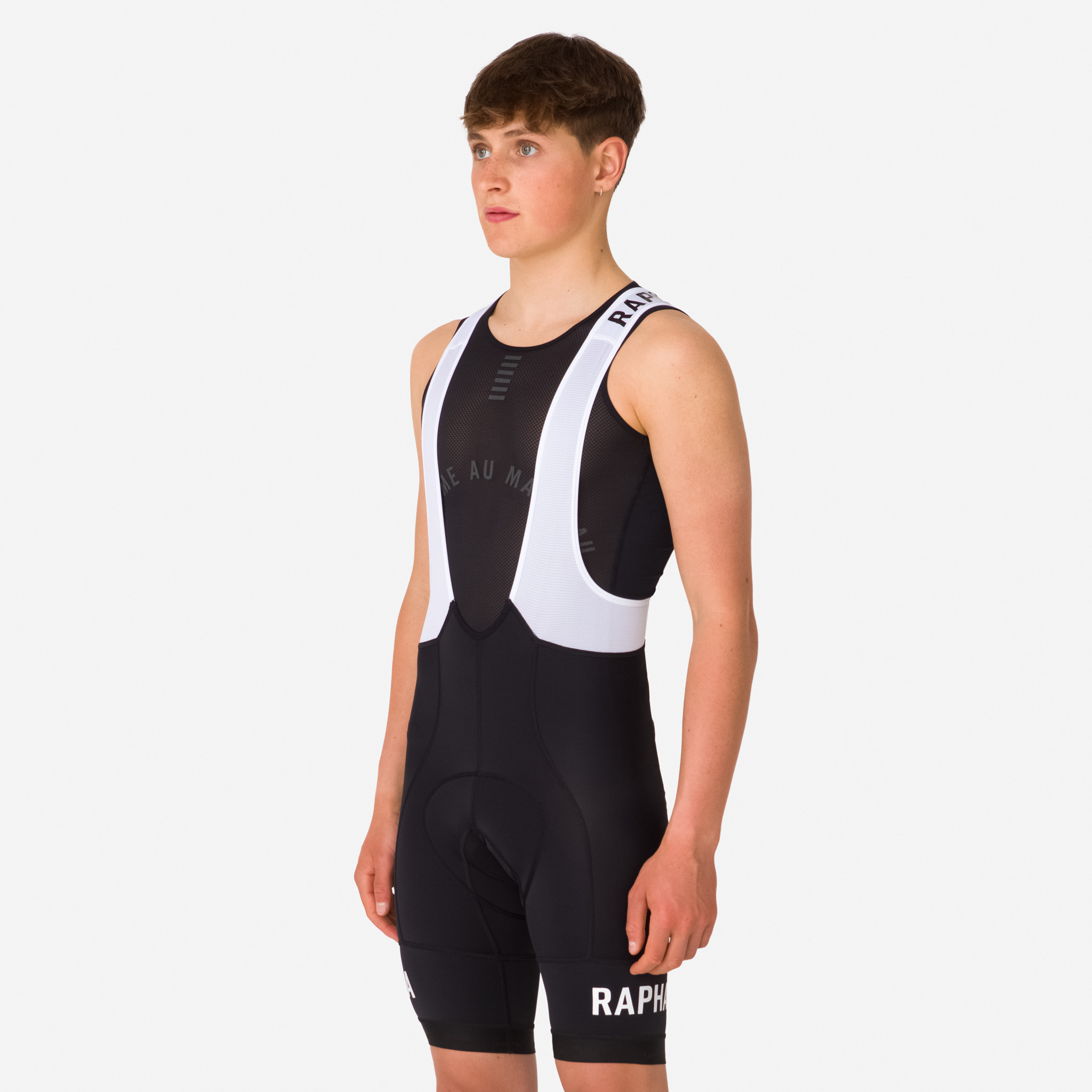 Rapha Pro Team Training Bib Shorts Black/White | 14708IHWJ