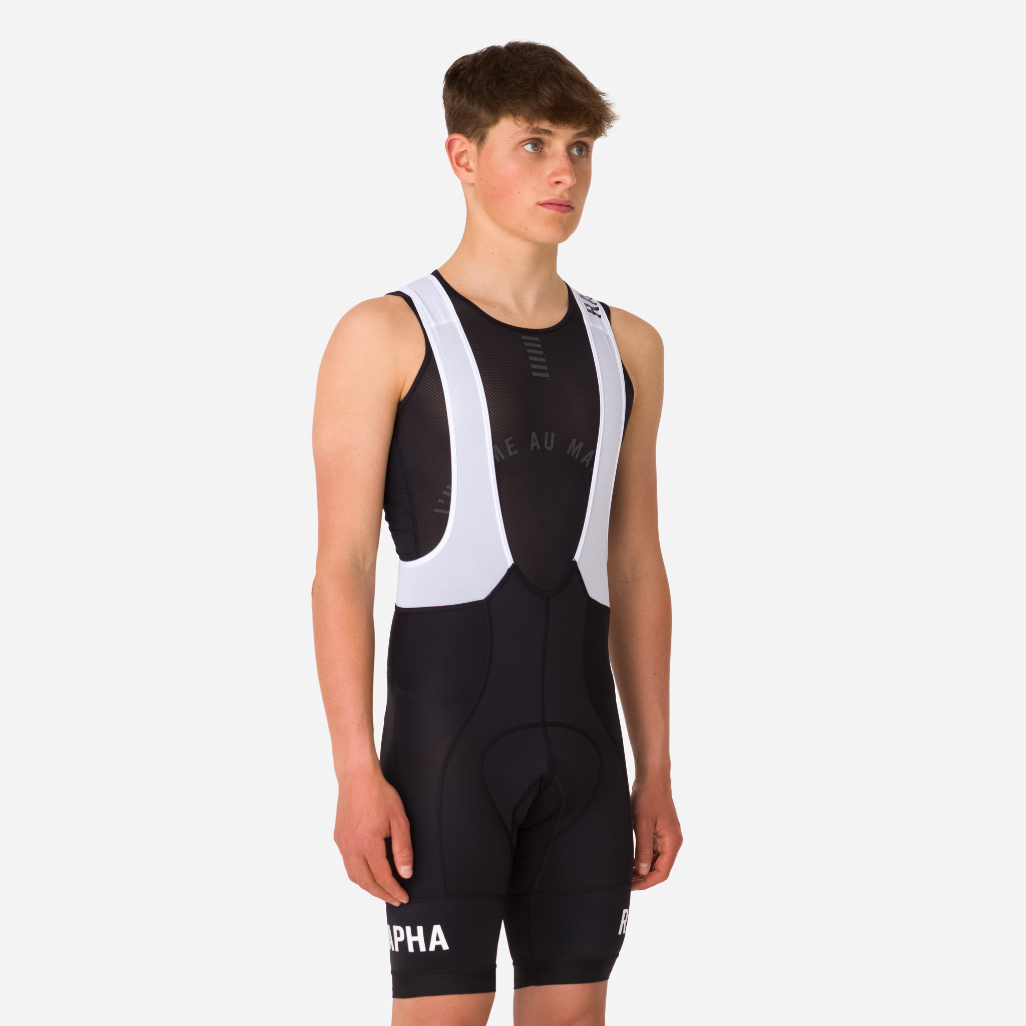 Rapha Pro Team Training Bib Shorts Black/White | 14708IHWJ