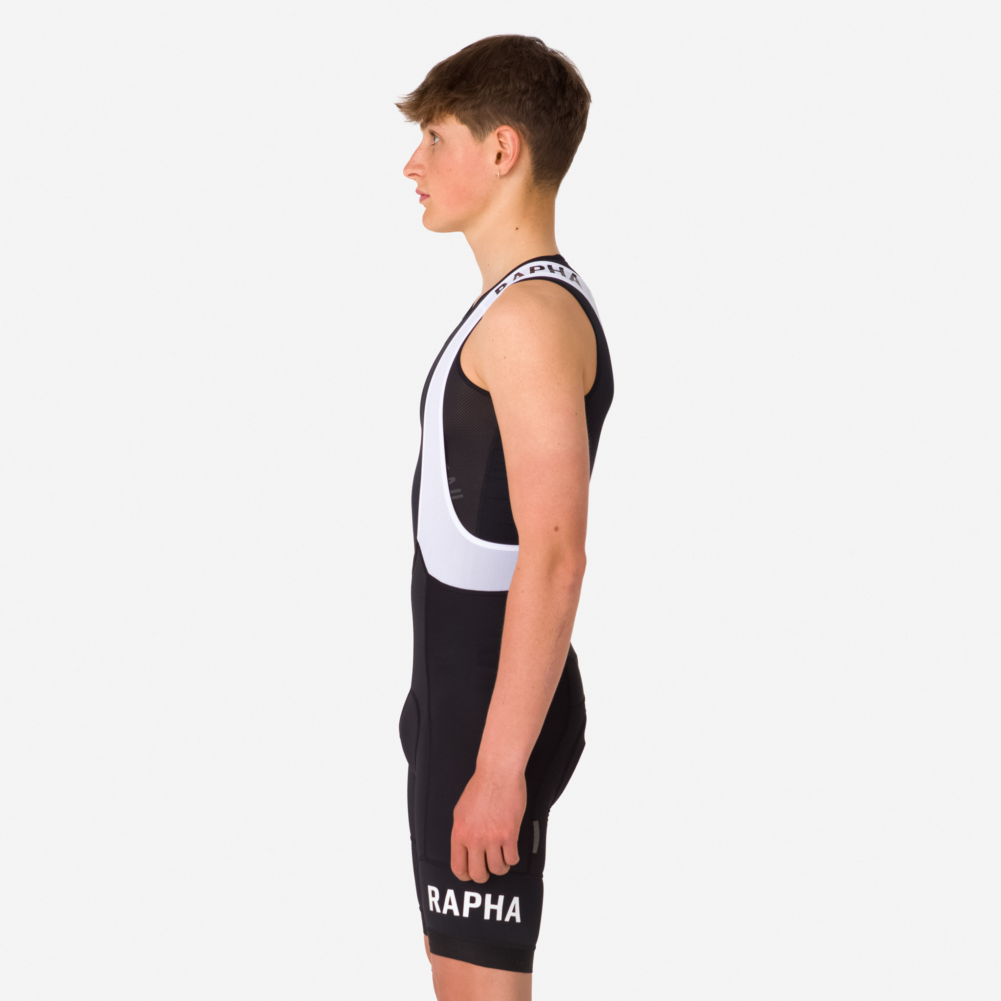 Rapha Pro Team Training Bib Shorts Black/White | 14708IHWJ