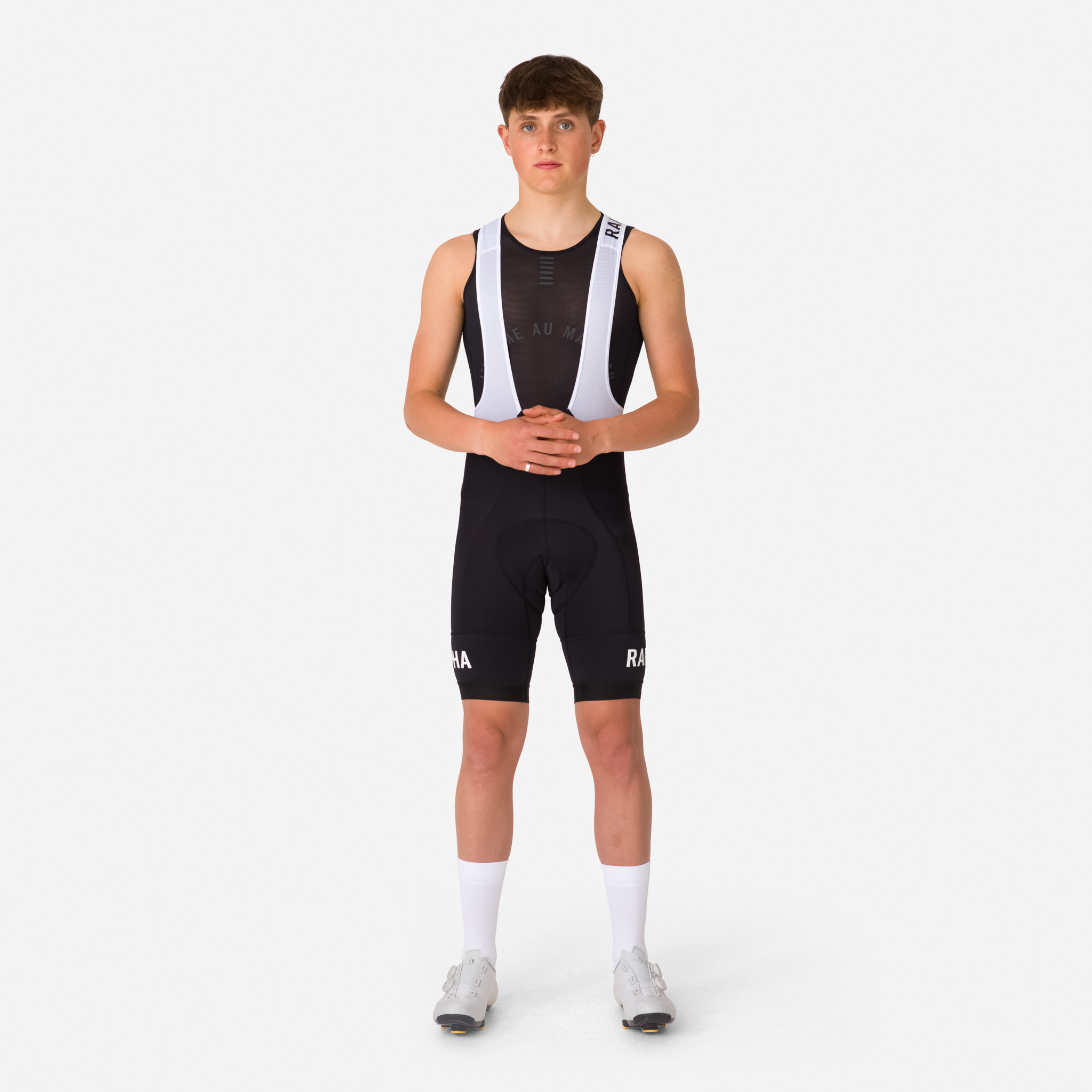 Rapha Pro Team Training Bib Shorts Black/White | 14708IHWJ